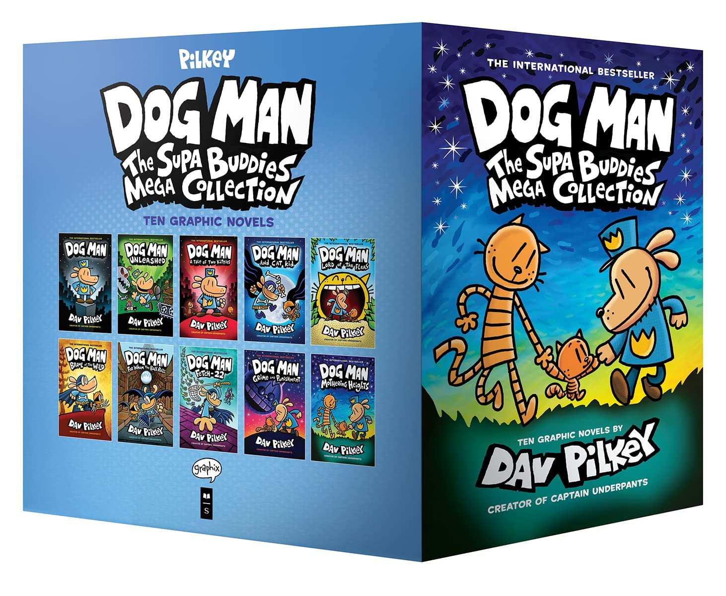 Dog Man: The Supa Buddies Mega Collection (Dog Man #110 Boxed Set) Dav Pilkey