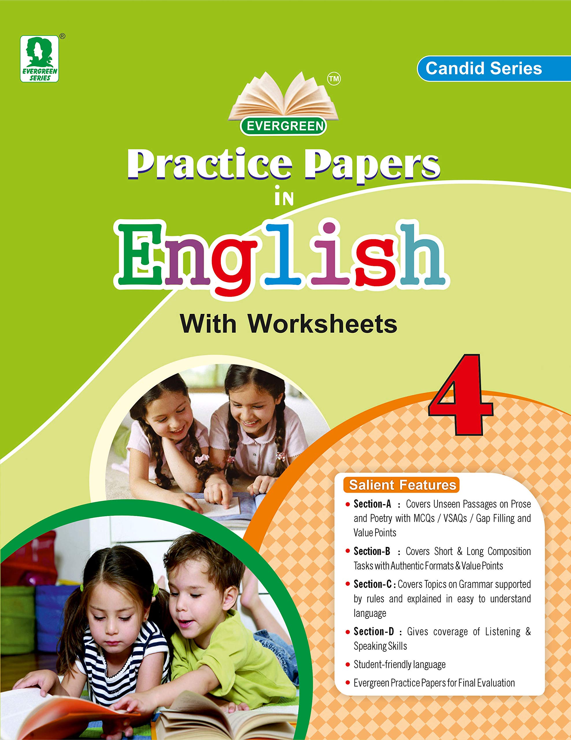 Evergreen Cbse Practice Paper In English With Worksheets: (Class 4 )