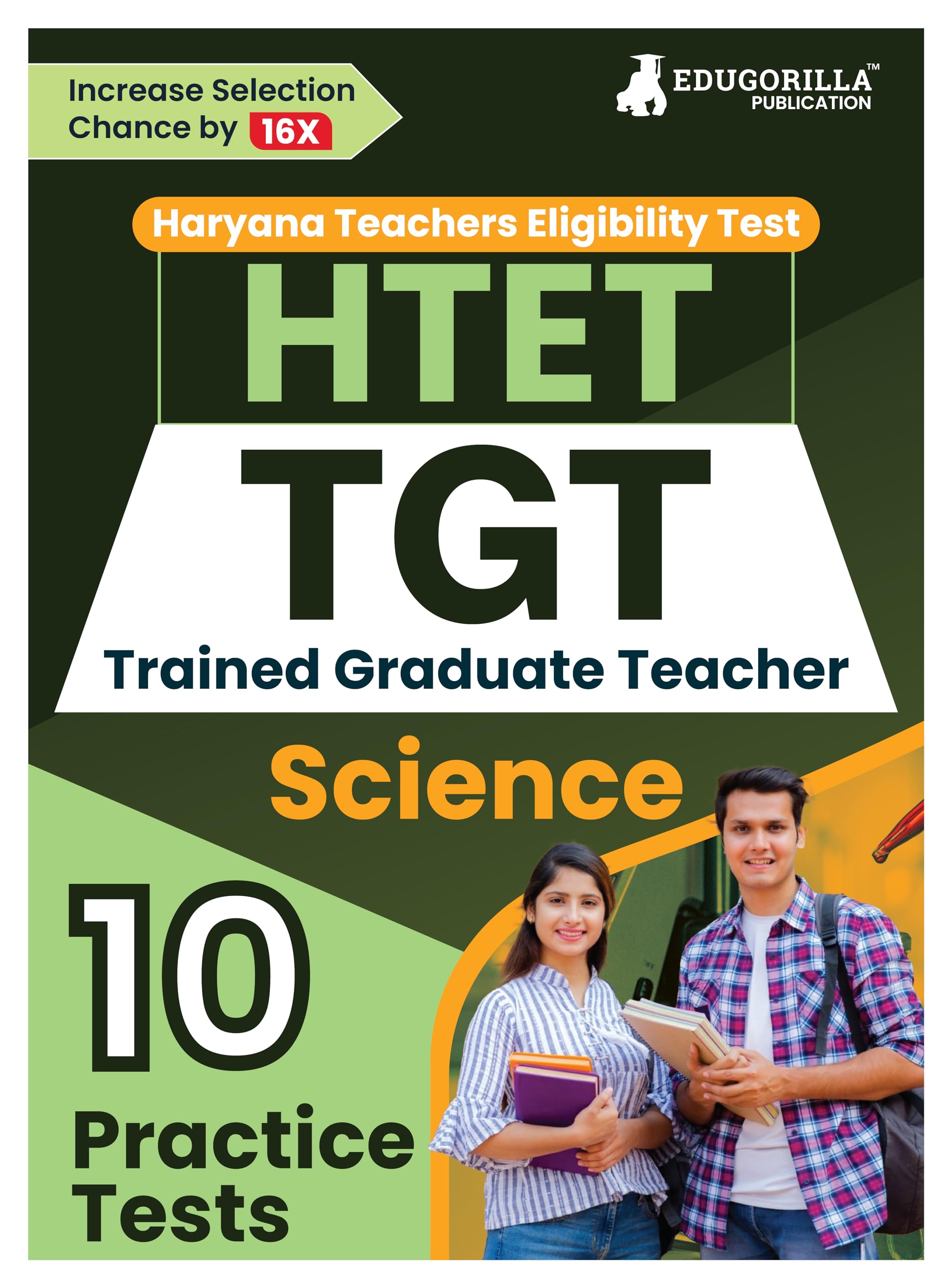 HTET TGT Science Exam Book 2024 (English Edition) | Haryana Teachers Eligibility Test | 10 Practice Tests (1500 Solved MCQ) wi