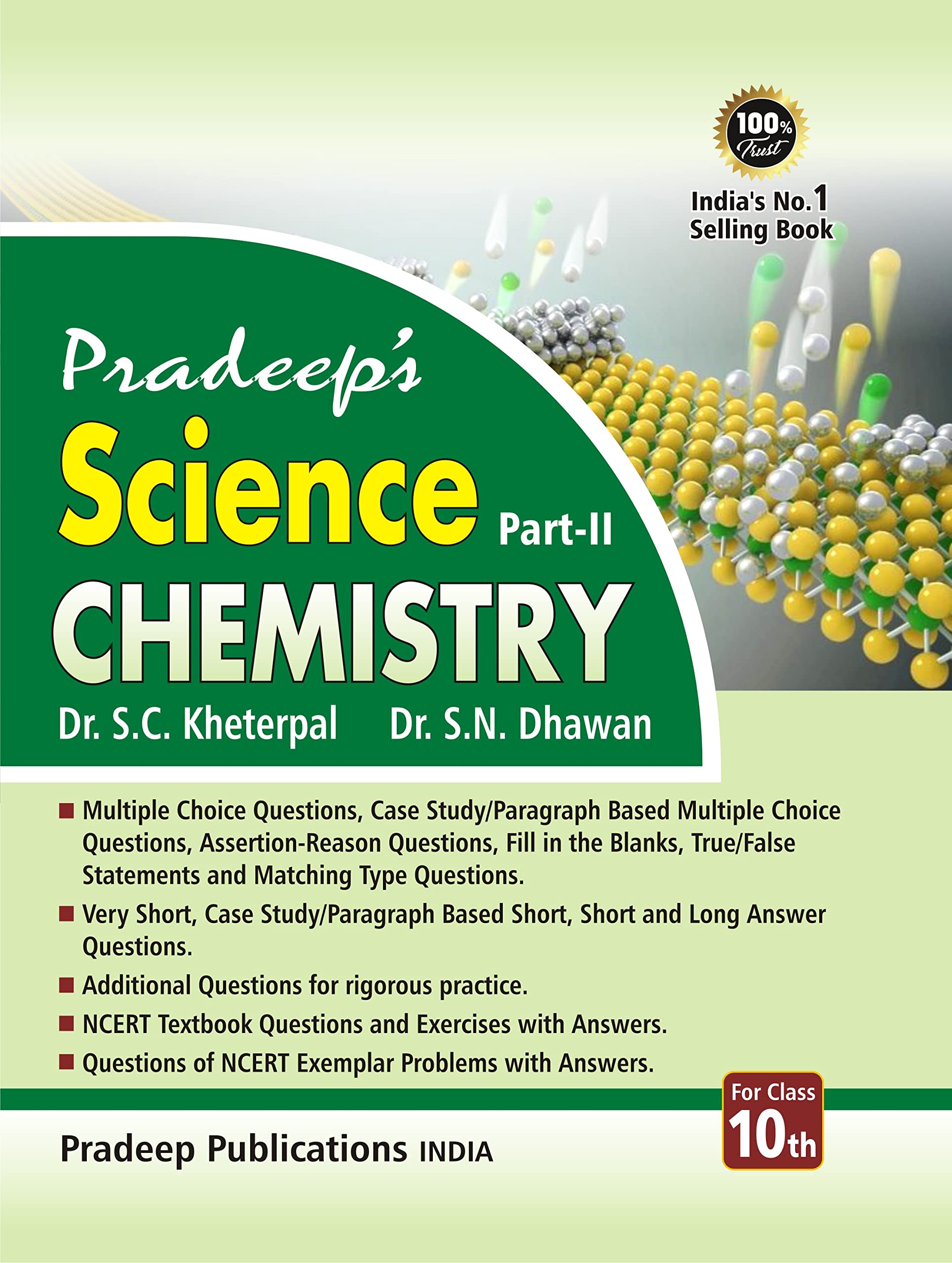 Pradeeps Science Chemistry Part  II for Class 10  Examination 202223
