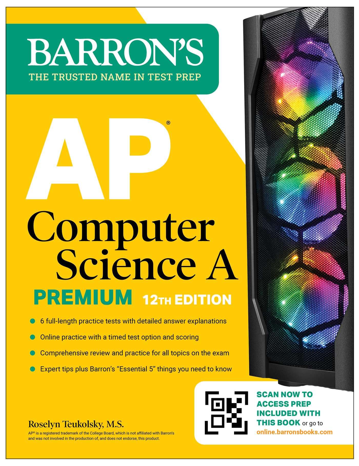 AP Computer Science A Premium, 12th Edition: Prep Book with 6 Practice Tests + Comprehensive Review + Online Practice (Barrons 