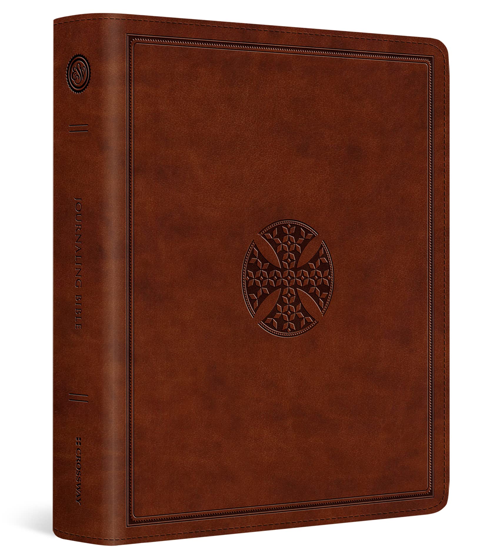 ESV Journaling Bible (TruTone, Brown, Mosaic Cross Design)