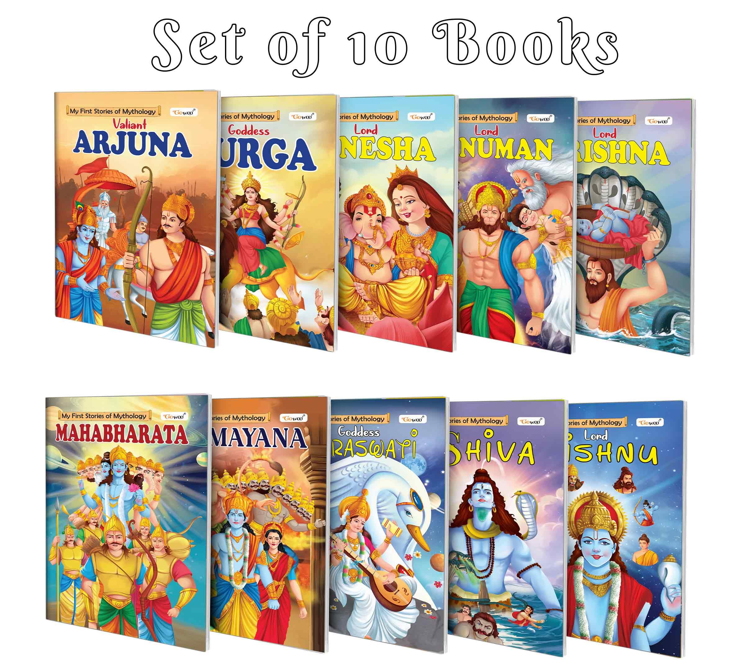 My First Mythology Story book : Arjun, Durga, Ganesha, Hanuman and more  Saraswati tales for young learners, mythology combo f