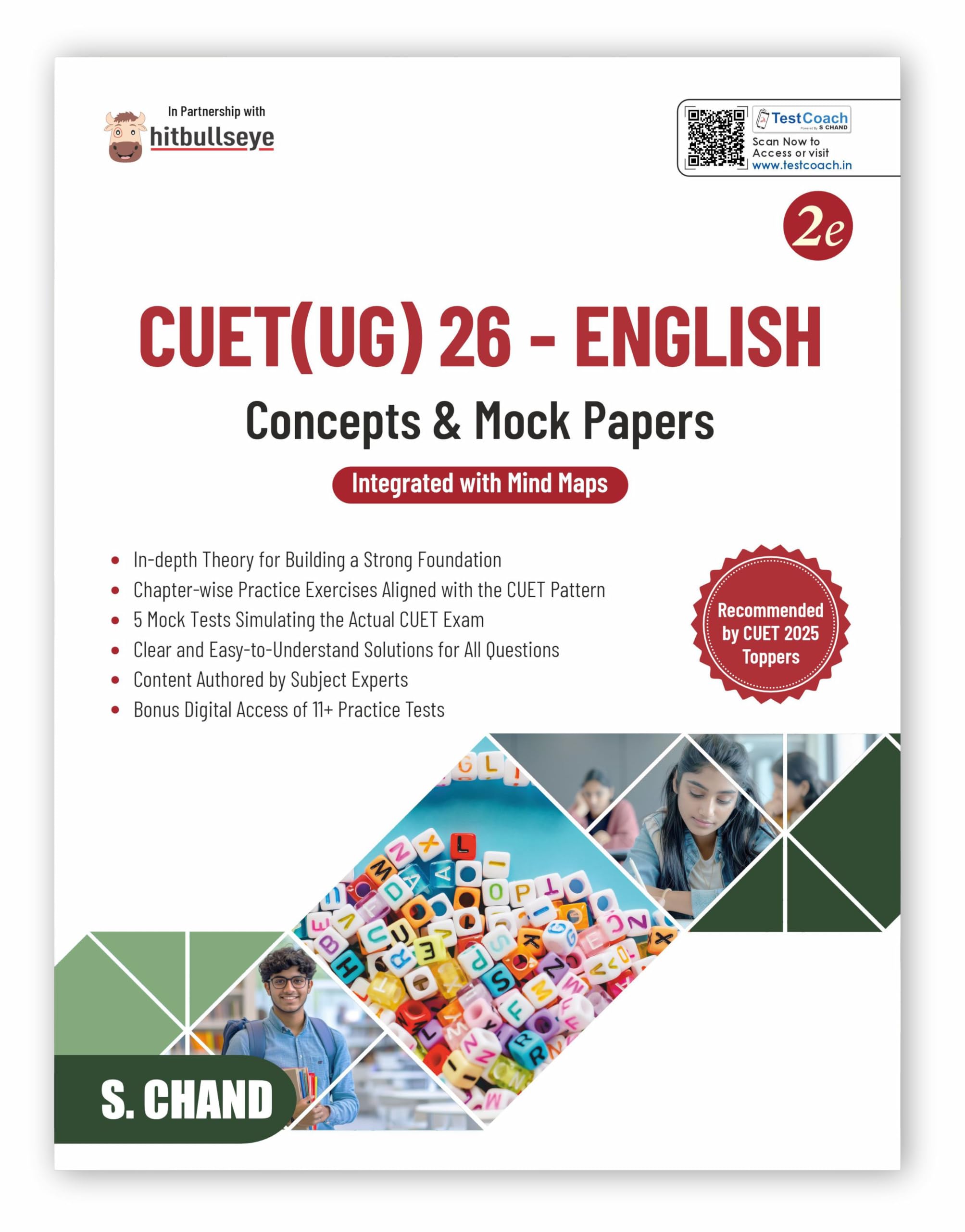 CUET (UG) English for Entrance Exam Book 2026 (2e) Concepts & Mock Test Papers | All in One  Best Chapterwise Theory, PYQ Solve