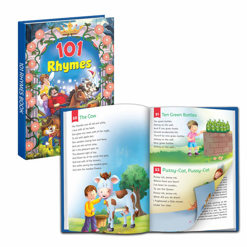 101 Rhymes Book for Kids : Educational poem storybook for kids, cheerful rhymes book for kindergarten, Kids fun rhymes book, Rh
