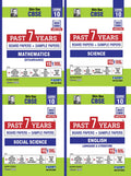 CBSE Class 10 Past 7 Years + 11 CBSE Sample Papers for Pack of 4 Mathematics Standard Science Social Science English Language an
