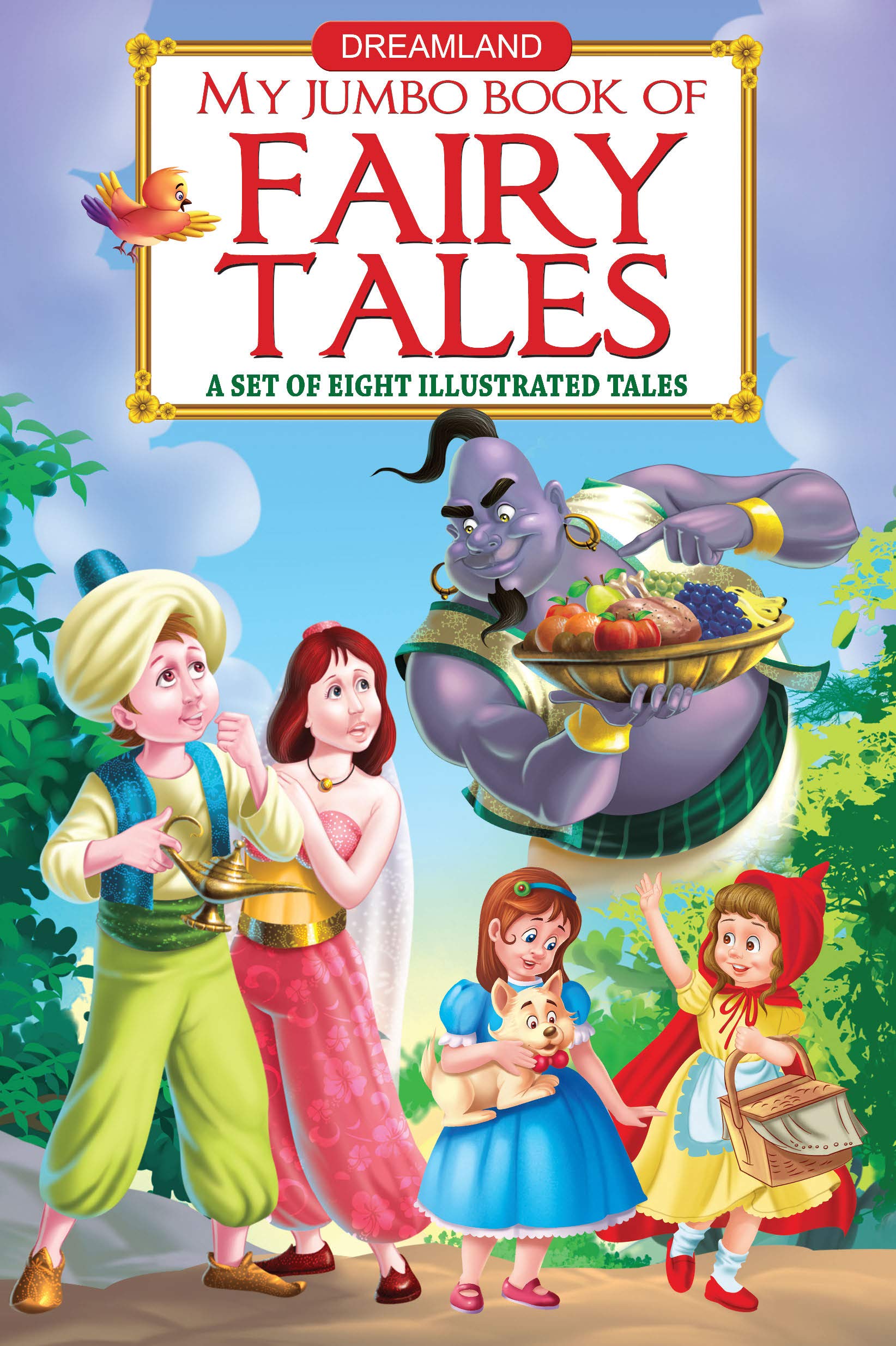 Fairy Tales Jumbo Picture Book  A3 Size Book With Eight Illustrated Stories Cinderella, Little Red Riding Hood, The Little Merm