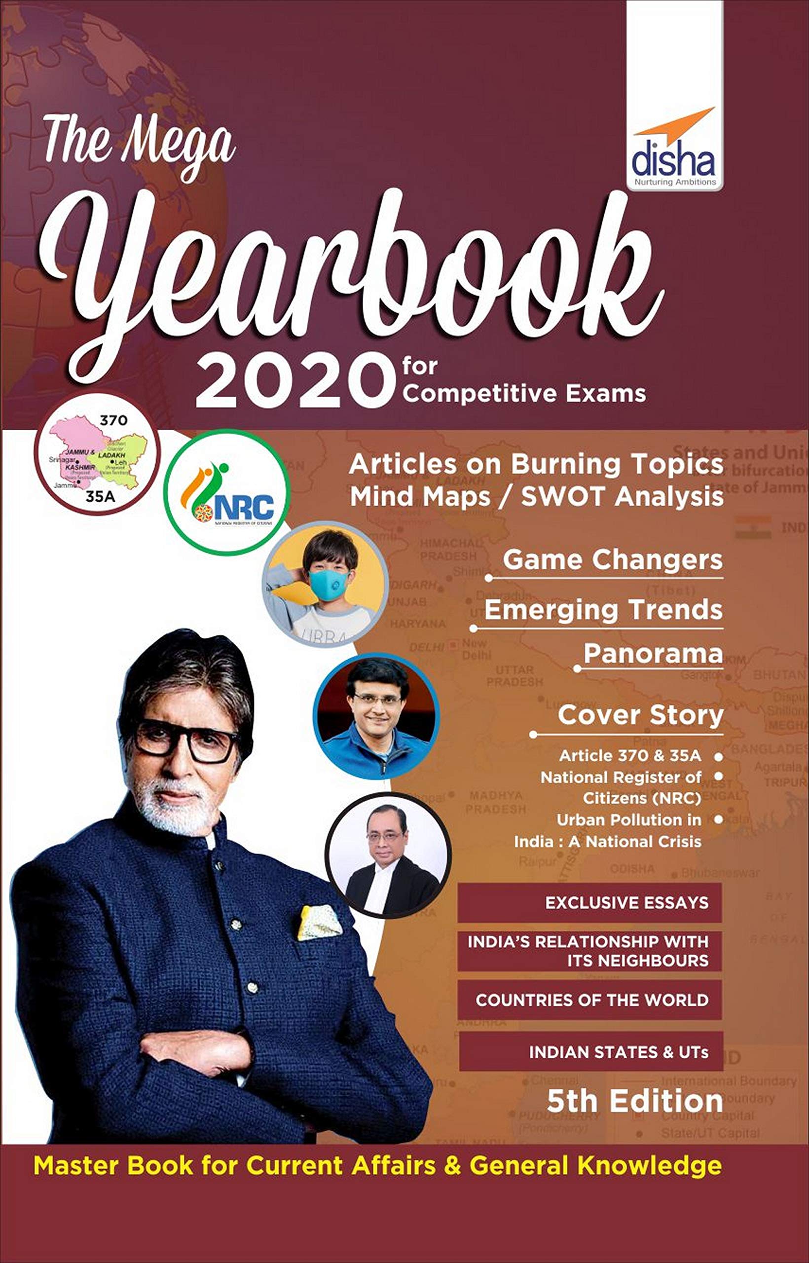 The Mega Yearbook 2020 For Competitive Exams  5Th Edition
