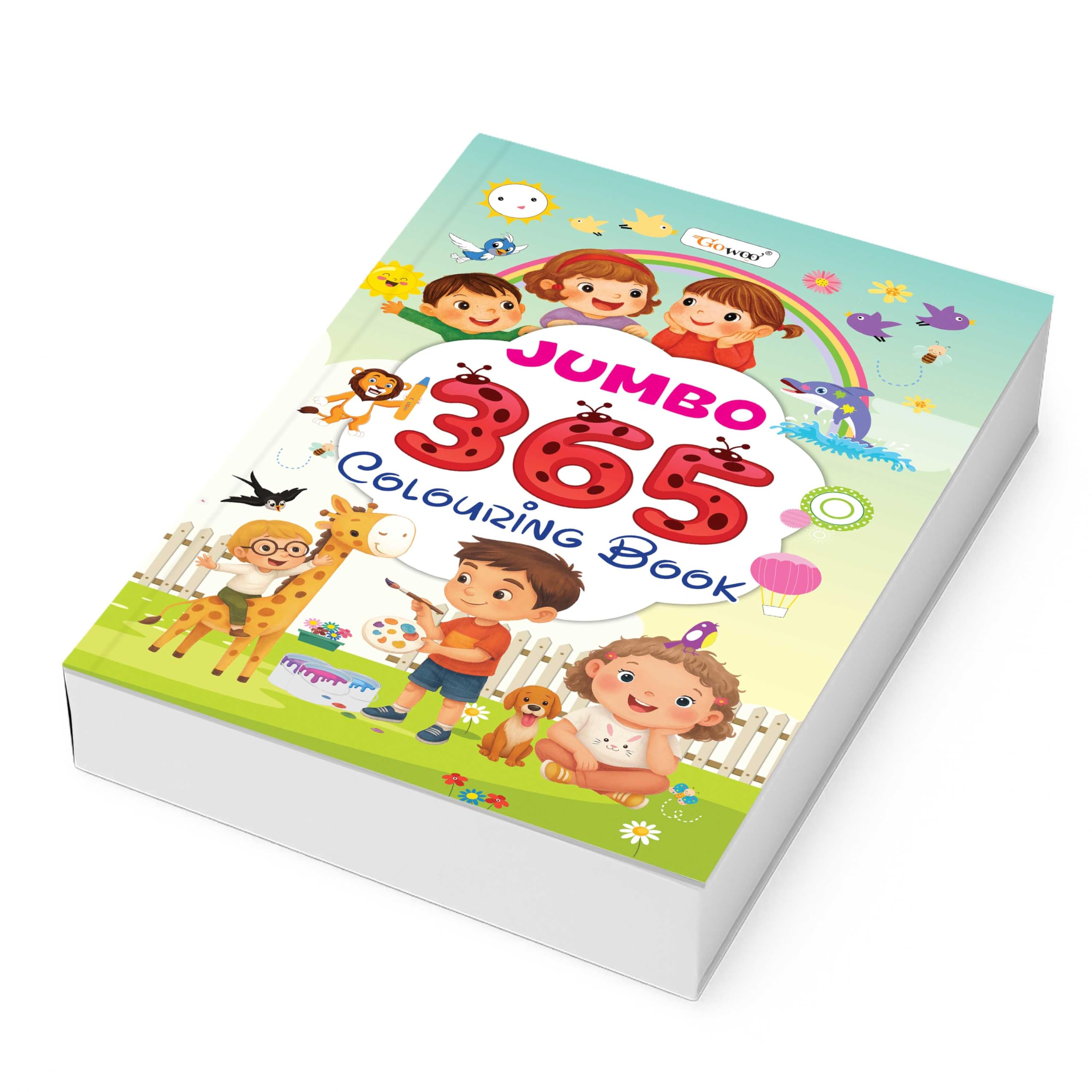 JUMBO  365 Colouring Book : colourful learning for Kids, junior colouring book, educational colouring book for Toddlers