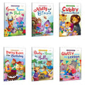 My First Reader  Glutty Learns his Lesson, Nutty and Birdie, Cubby Transforms Herself, Daisy Ruins her Birthday and more books 