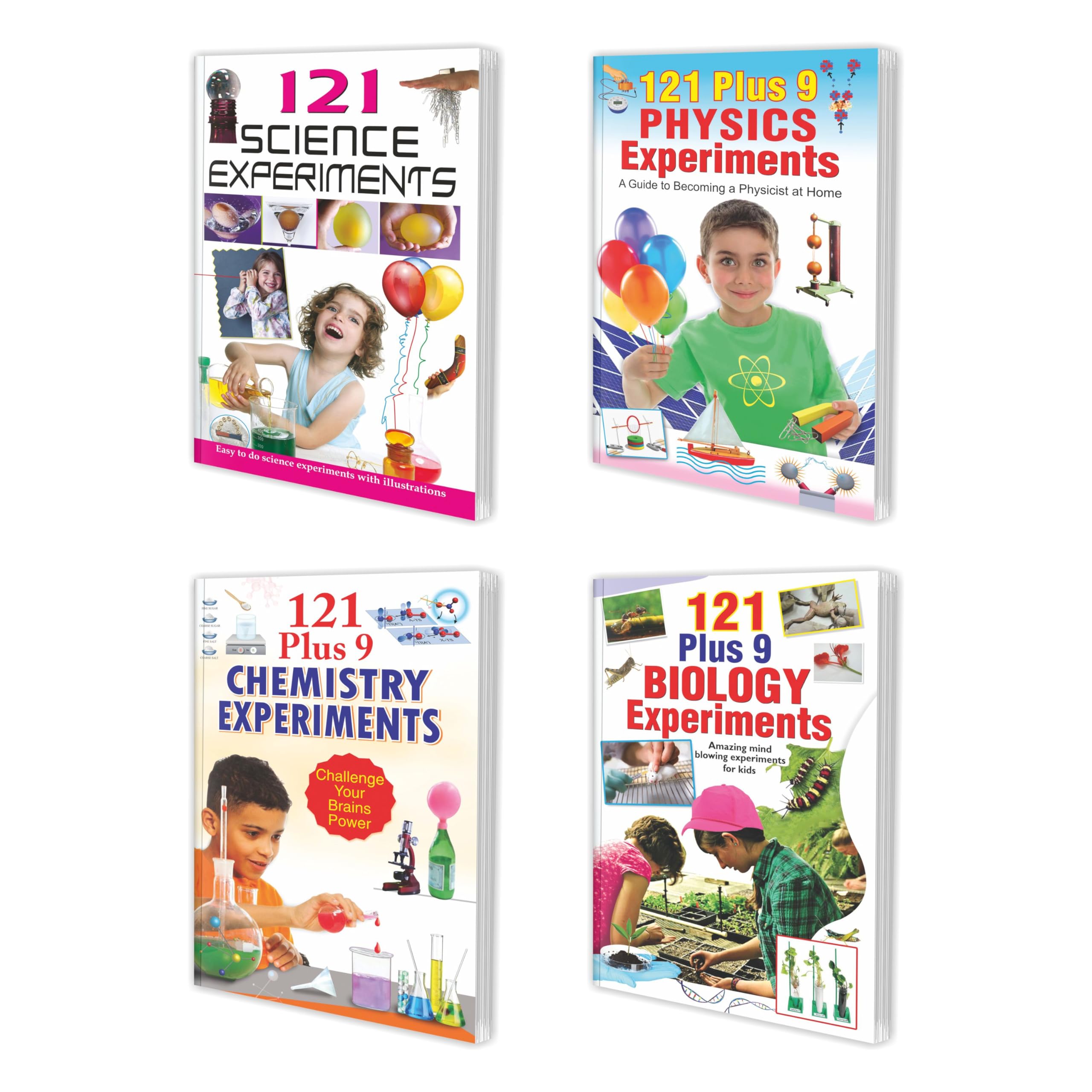 121 Plus 9 Science Experiment Complete Combo | Pack Of 4 Learning Experiment Books