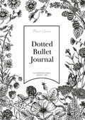 Dotted Bullet Journal: Medium A5  5.83X8.27 (Black & White Flowers)