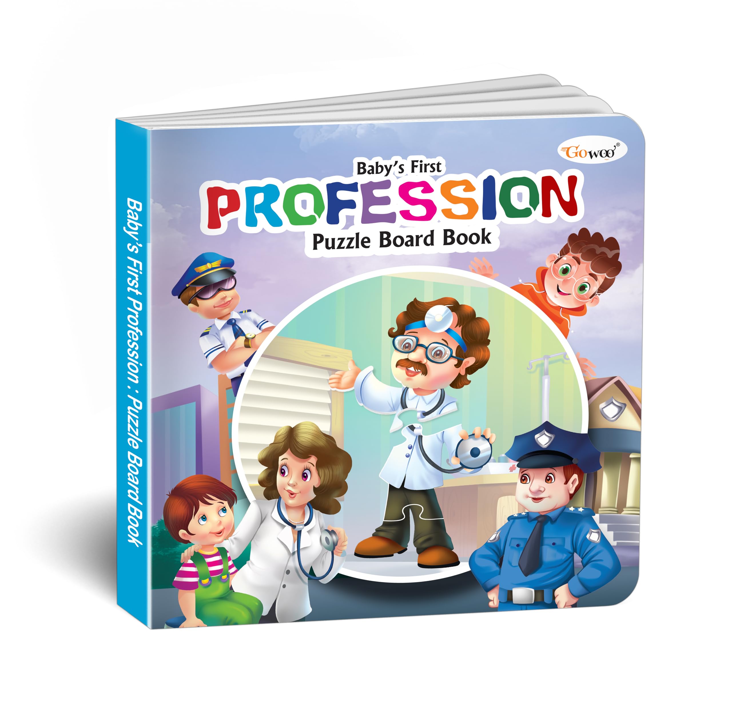 Babys First Profession Puzzle Board Book : Children learning board book, Board book with puzzles, SelfCorrecting Puzzle Book,