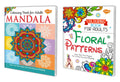 Sawan Colouring Book For Adults Mandala And Floral Patterns | Pack Of 2 Books