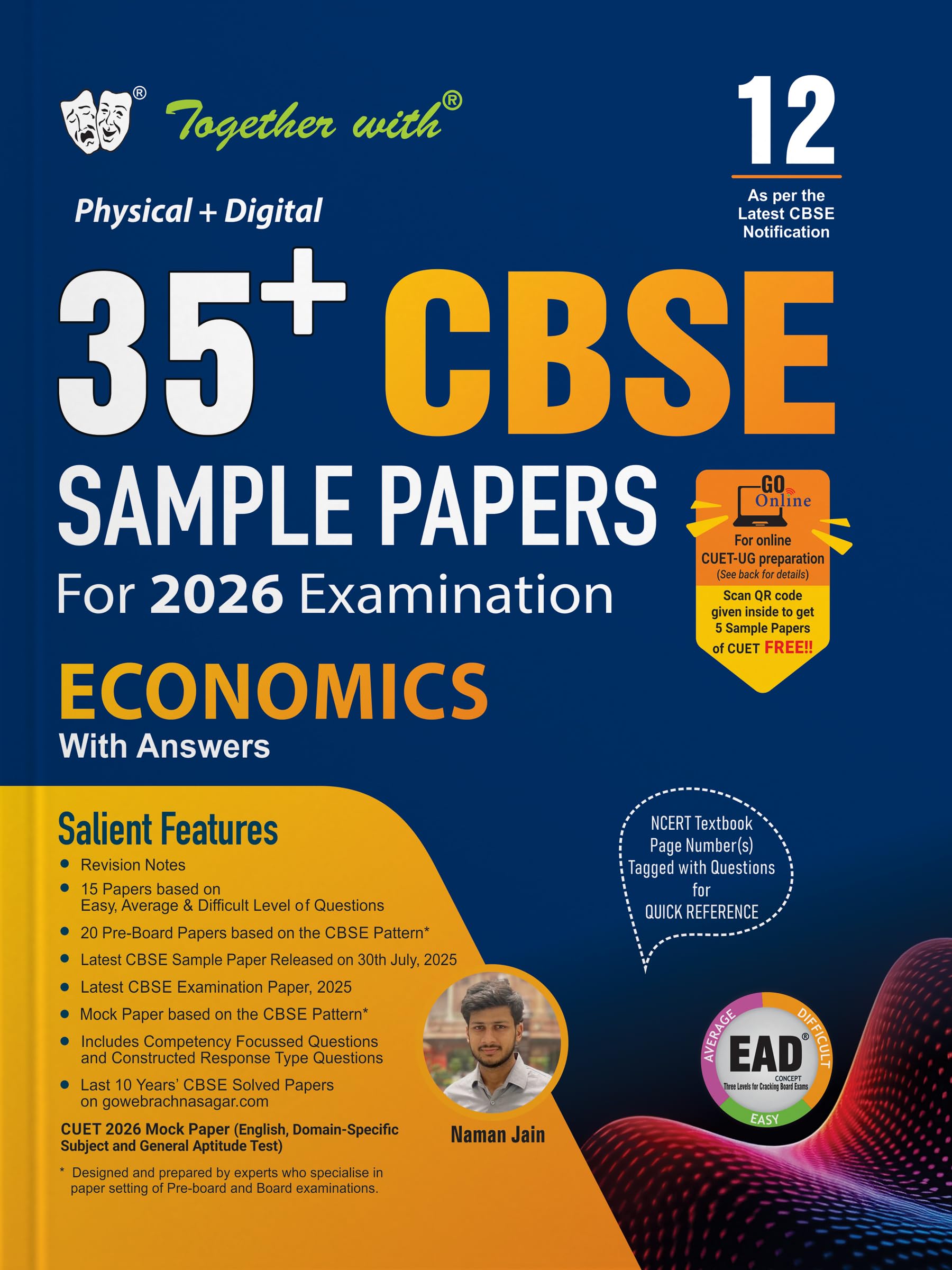 Together With 35+ Cbse Sample Papers Class 12 Economics For 2026 Board Exam | Ead Series In Physical + Digital Edition Includes 