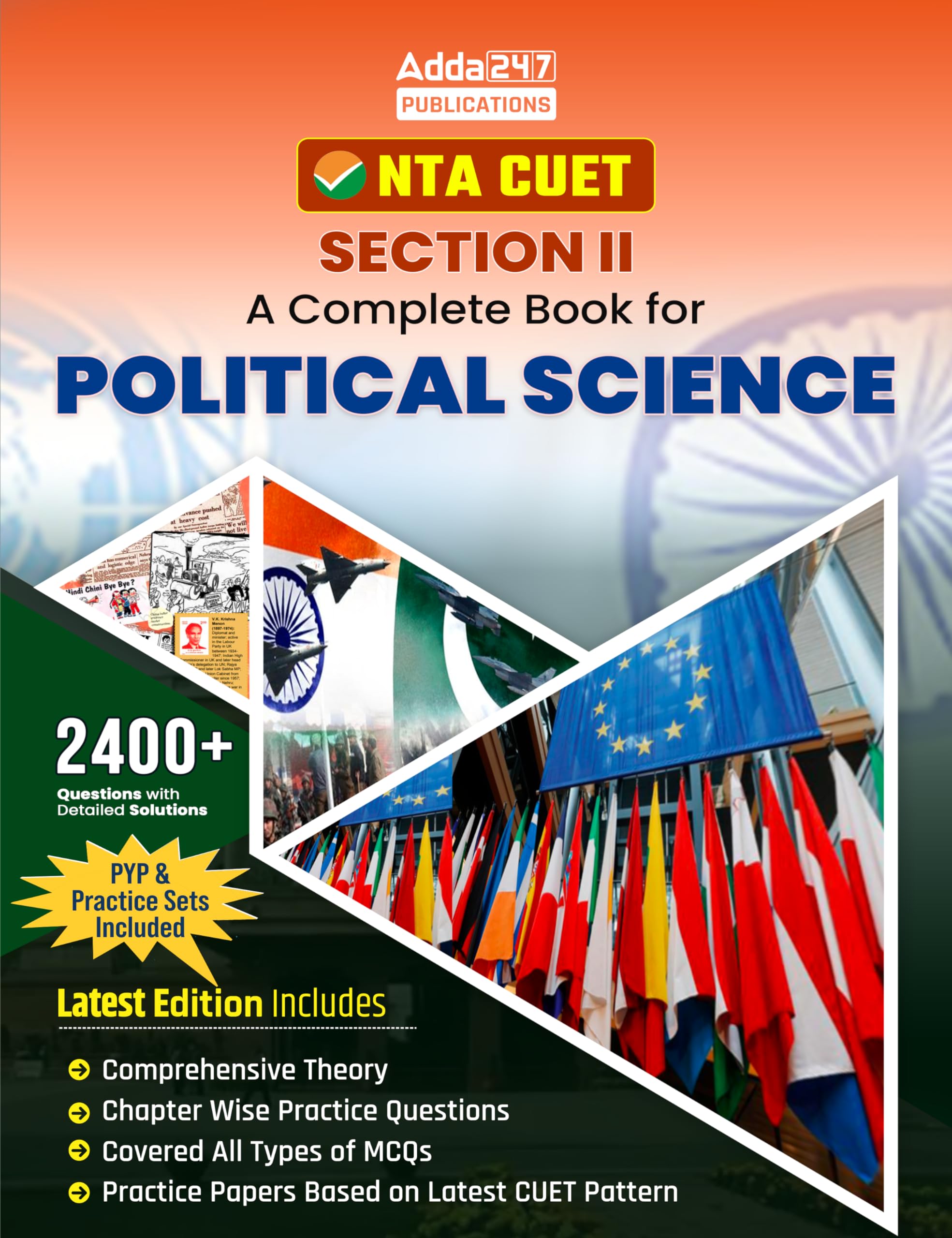 Nta Cuet Section Ii  Political Science (Ug) 2023 (English Printed Edition) By Adda247