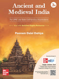 Ancient and Medieval Indian History, 3e for UPSC 2026 by Poonam Dalal Dahiya (IPS) | PYQs | 2 Pluckout Chart for Revision | Tre