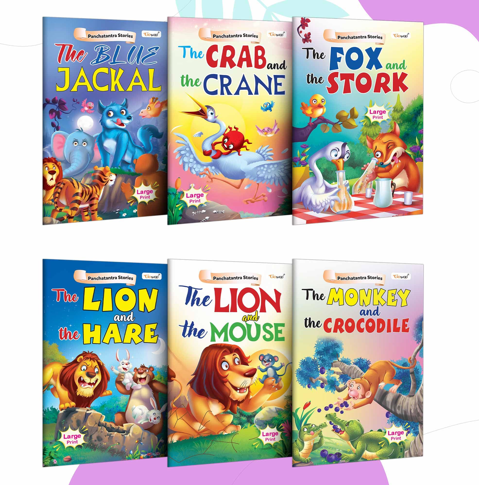 The Fox And The Stork, The Monkey And The Crocodile, The Lion And The Hare and more  Panchatantra Stories: Fun reading for kids