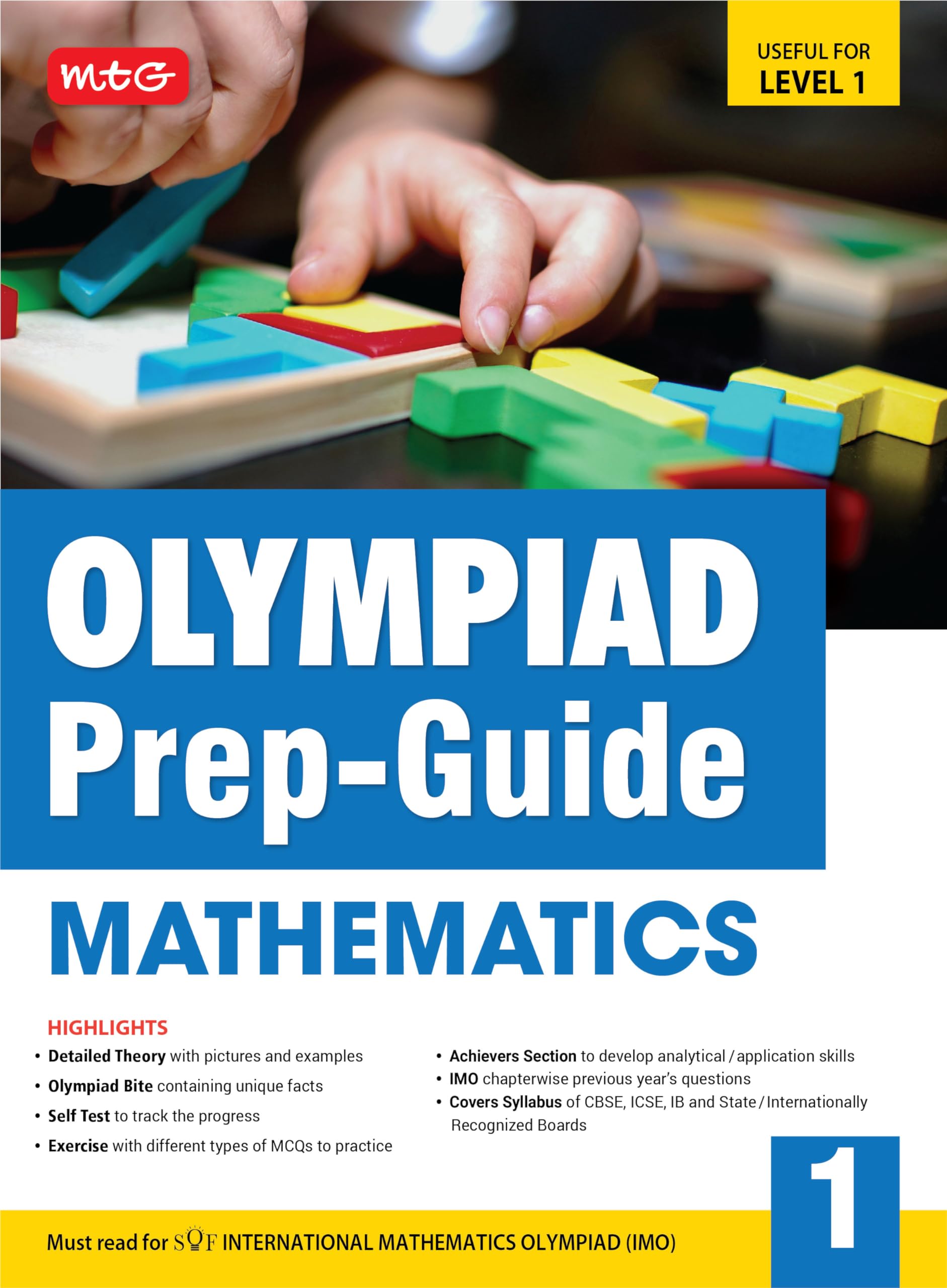 MTG Olympiad PrepGuide Class 1 Mathematics (IMO)  Detailed Theory, Self Test with IMO Chapterwise Previous Year Question Paper