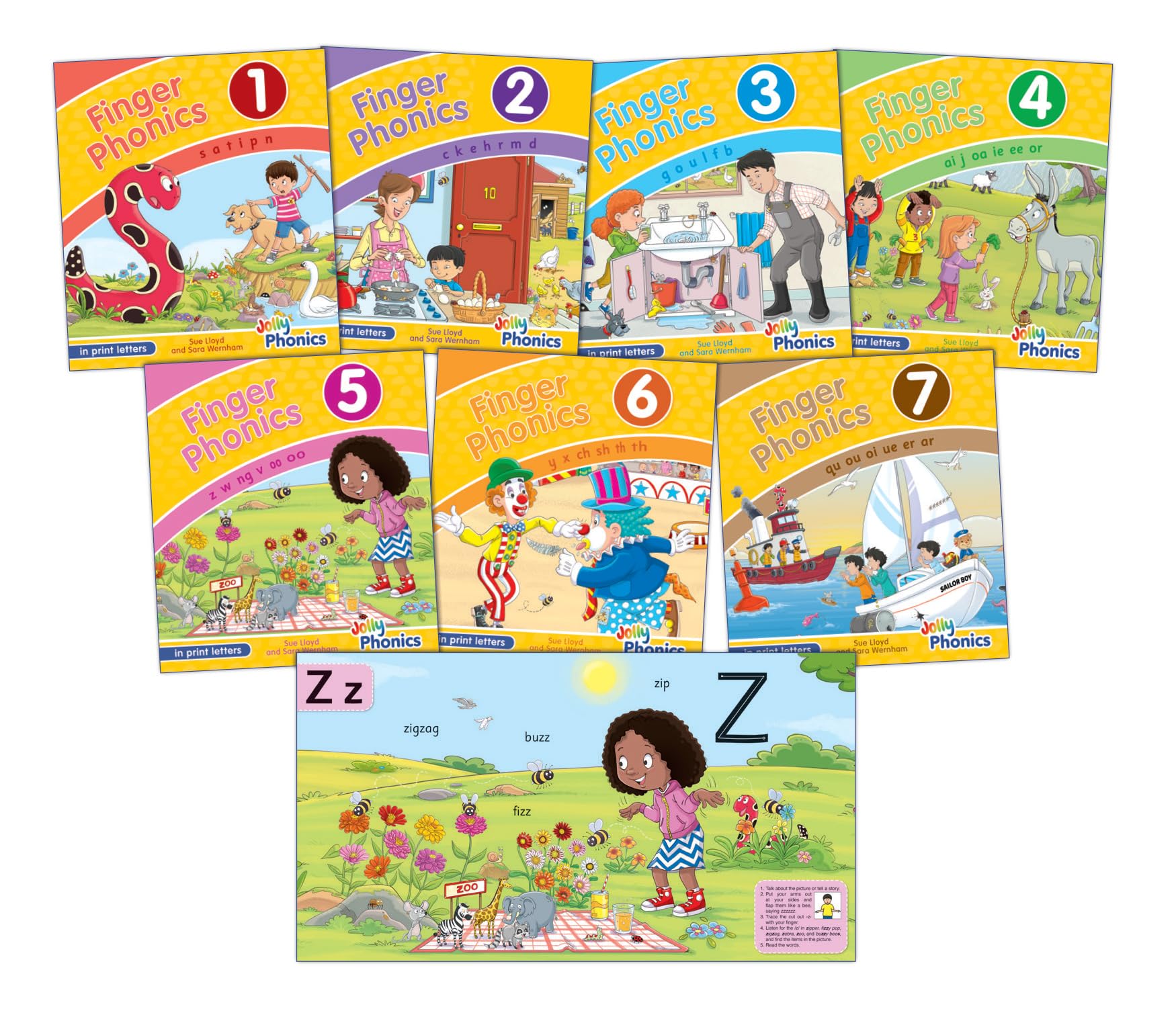 Finger Phonics Books: In Print Letters (17)