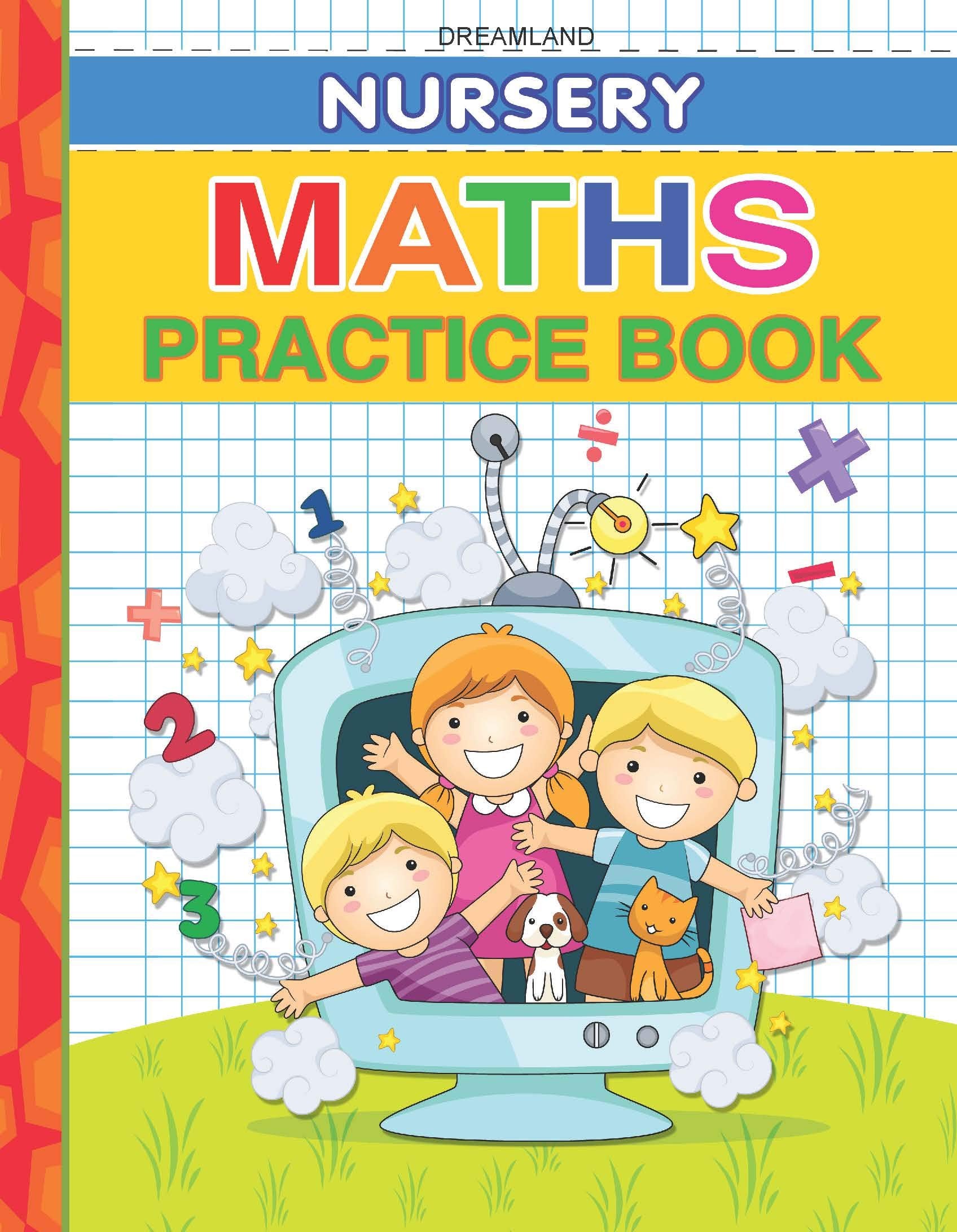 Nursery Math Practice Book for Kids Ages 25  Early Learning Activity Book Featuring Fun Counting, Number Tracing, Basic Math E