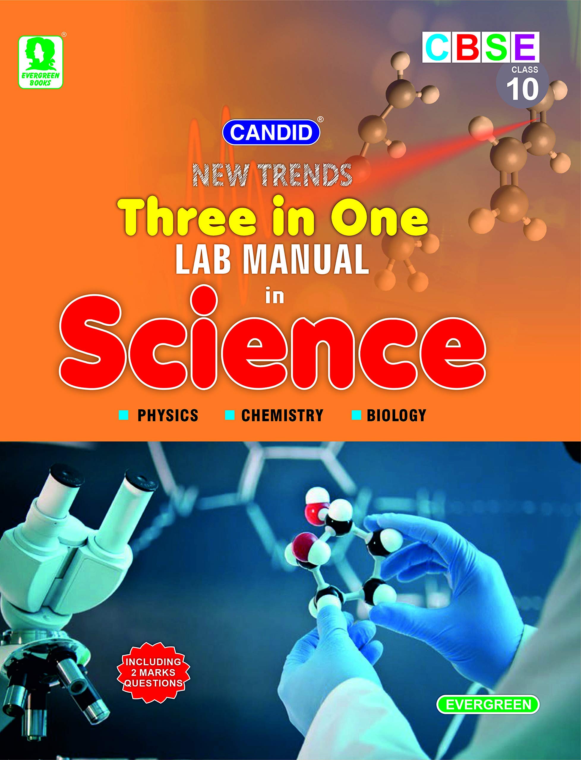 Evergreen New Trends Cbse Three In One Science Lab Manual: For 2022 Examinations(Class 10 )
