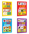 My First 100  Animals, Foods, Numbers & Words : Preschool reading combo, vocabulary improvement set, toddler numbers pack, ear