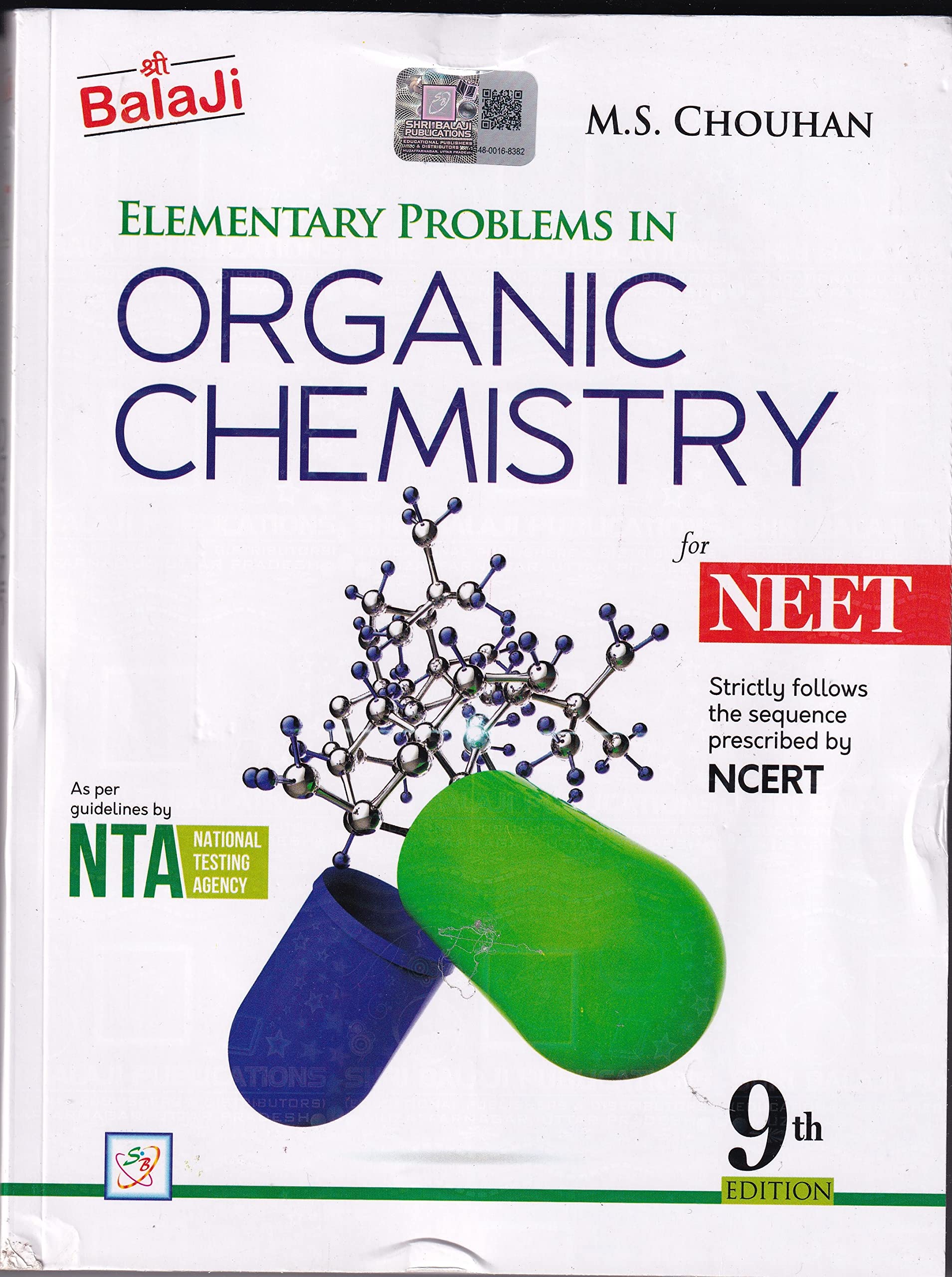 Elementary Problems In Organic Chemistry For Neet Ncert With Solution Manual For Examination 20232024
