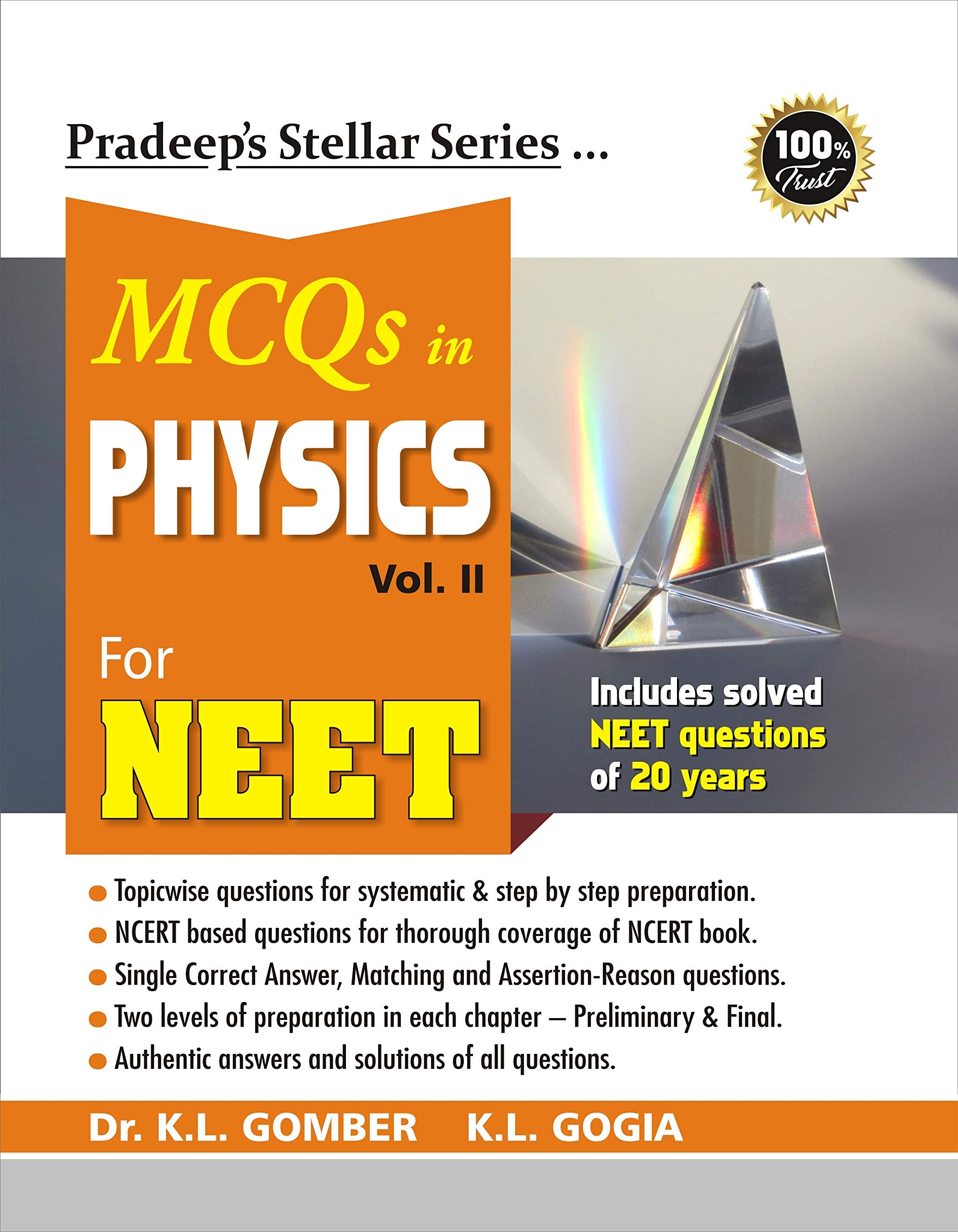 Pradeeps Stellar Series MCQs in Physics for NEET: Vol. 2, 2021