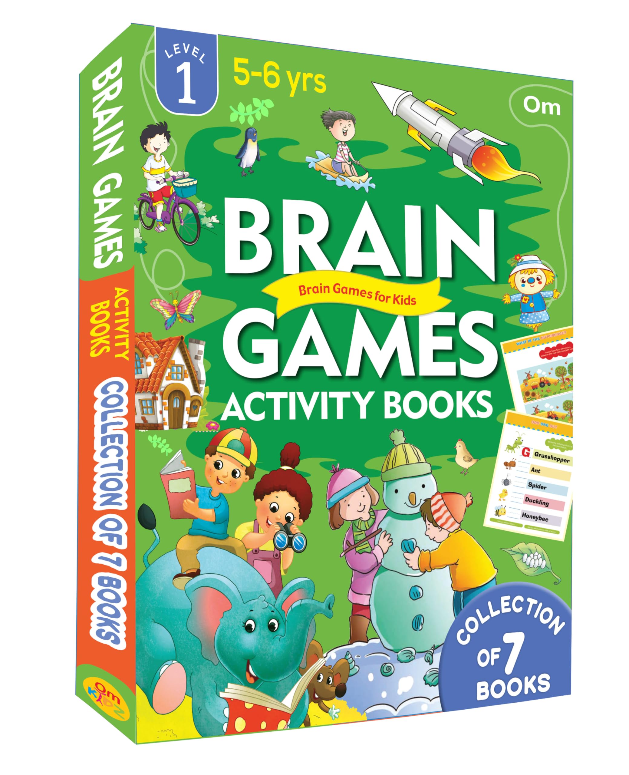 Activity Book : Brain Games Activity Book Level 1 (Set of 7 Books)