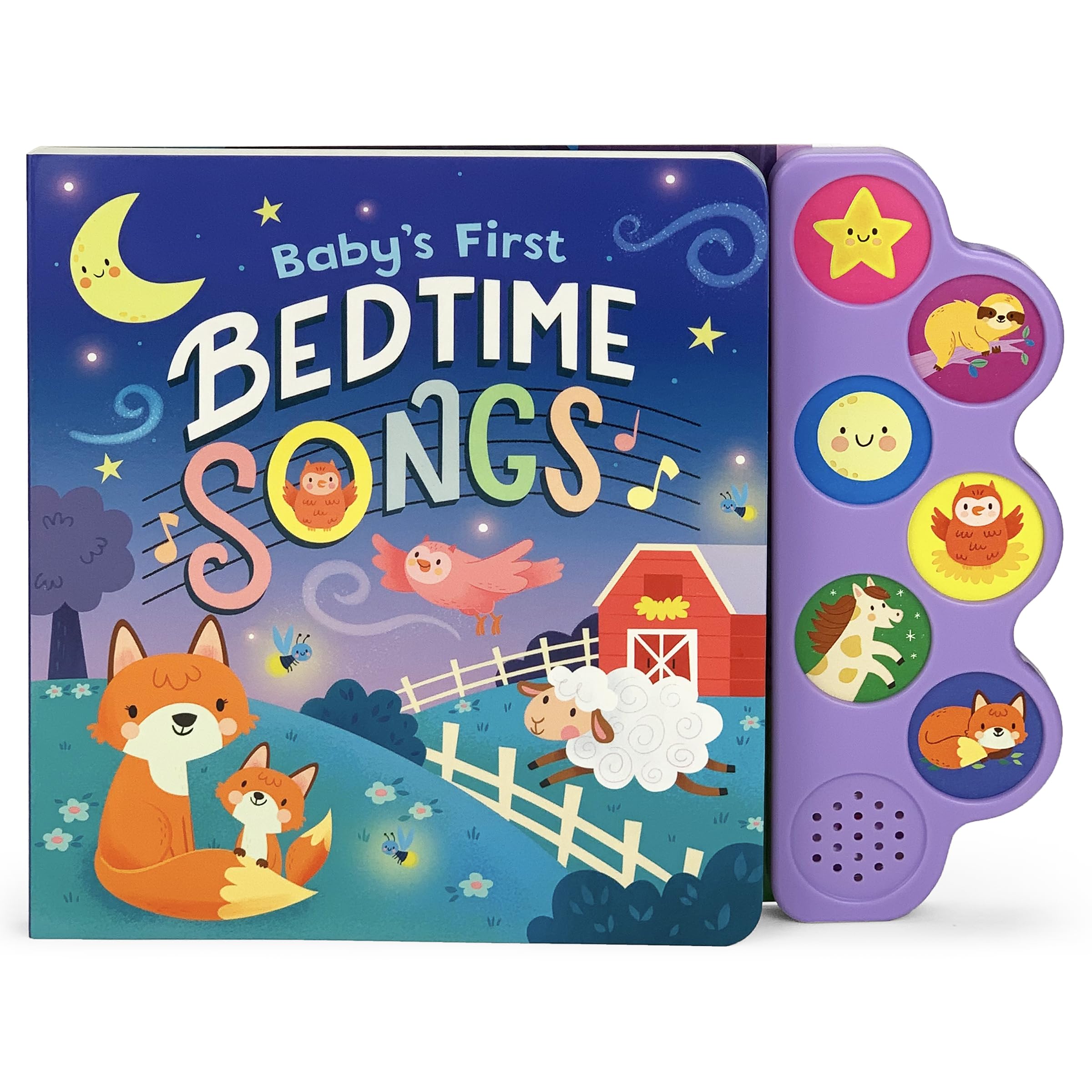 Babys First Bedtime Songs  Childrens Song Board Book with 6 SingAlong Tunes (Interactive Childrens Song Book with 6 SingAl