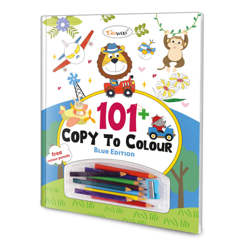 101+ Copy to Colour  Blue Edition : Coloring Book for Young kids, Kids Coloring Book, Copy Coloring book, Creative colouring bo