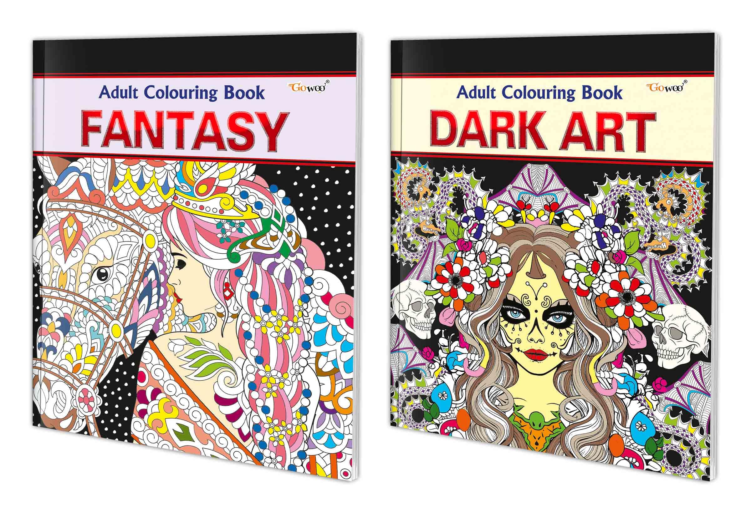 Fantasy and Dark Art Adult Colouring Books : Art Coloring Book, Creative Coloring Fun, Coloring for Relaxation, Adult and Child 