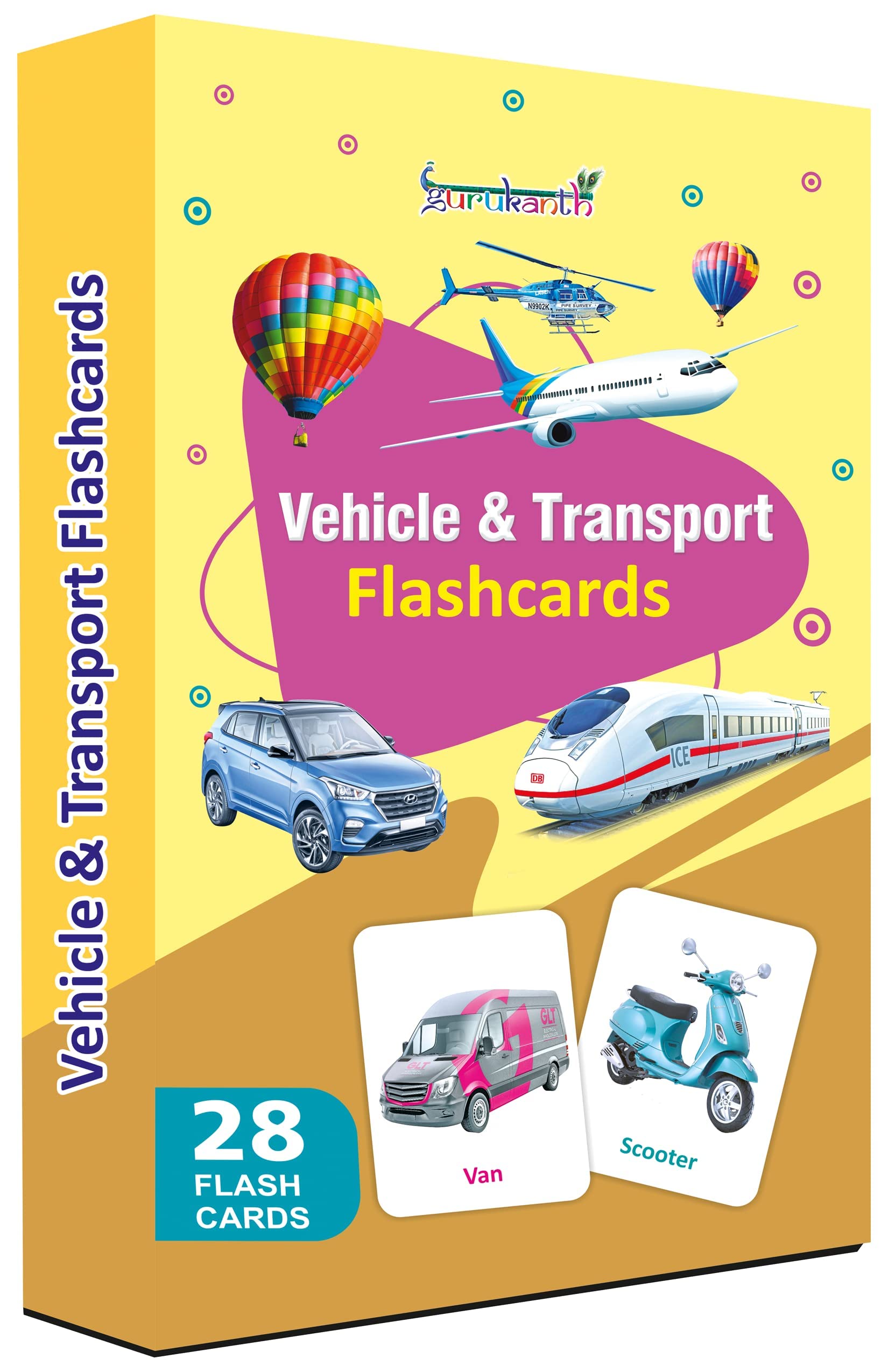 Vehicles Flash Cards For Kids