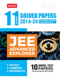 MTG 11 Year JEE Advanced Previous Year Solved Papers (PYQ Book) with Chapterwise Detailed Solutions Physics, Chemistry & Mathema