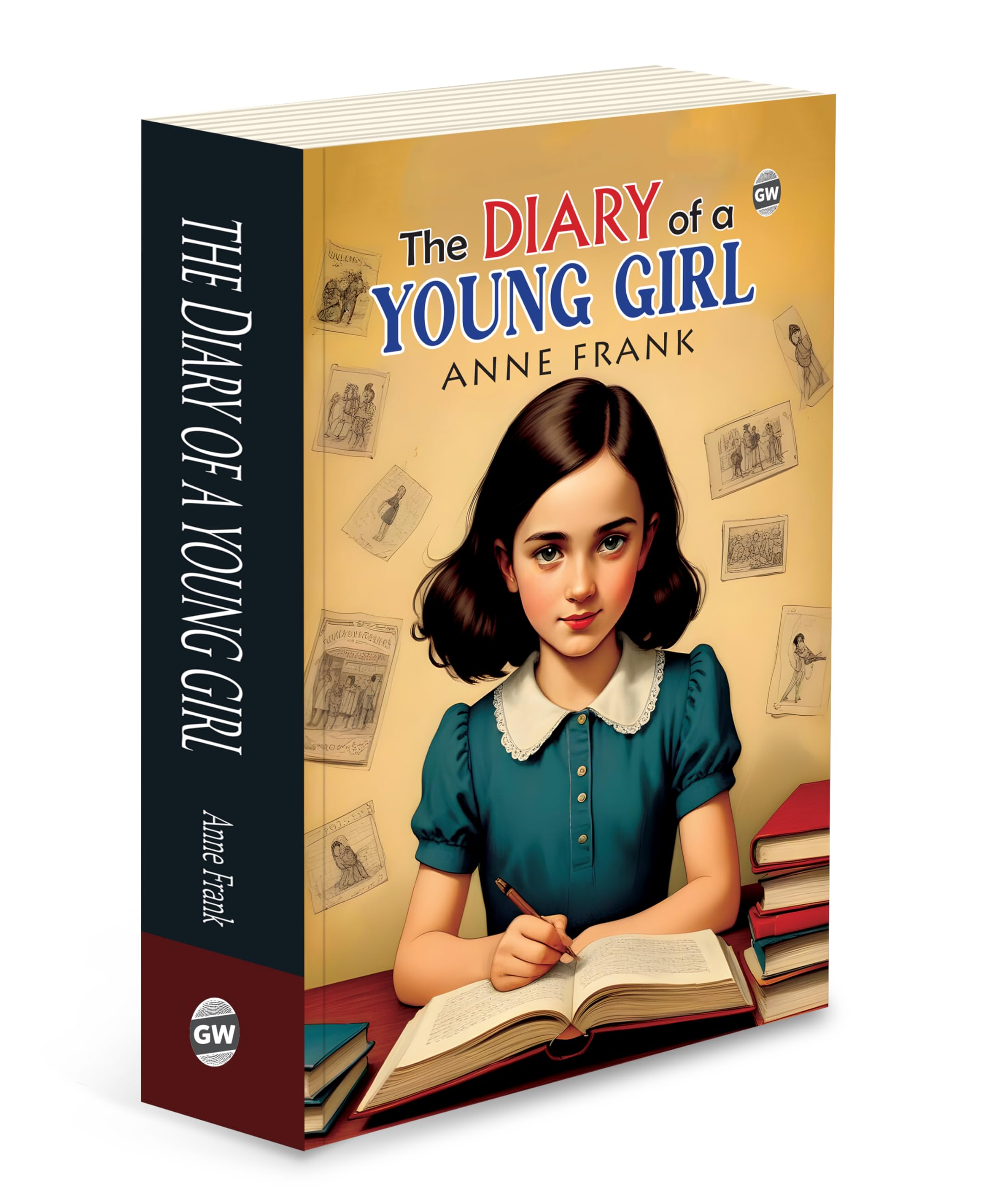 The Diary of a Young Girl (Paperback) : Powerful True Story of Hope & Courage, Classic Must read Novel by Anne Frank