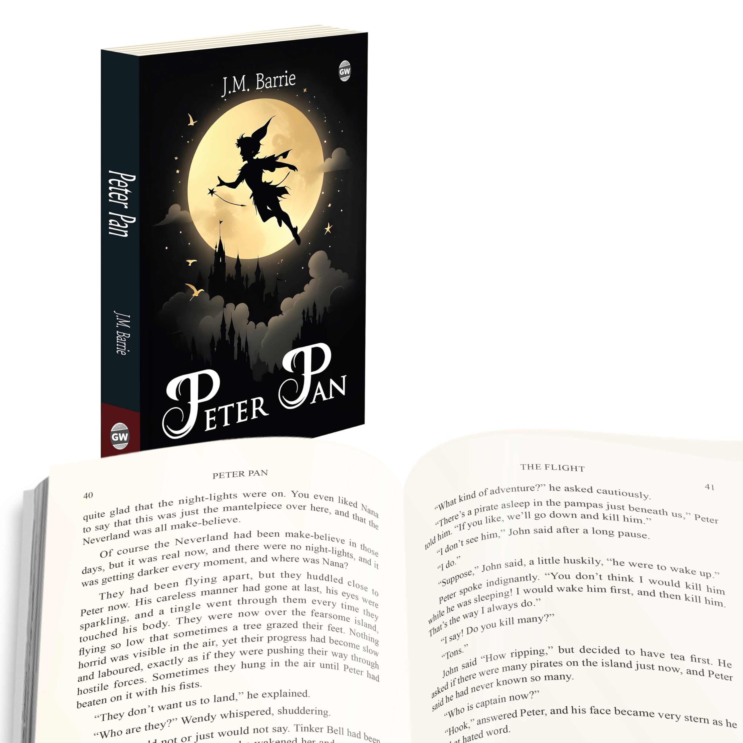 Peter Pan (Paperback) : Legendary Childrens Novel, Famous Fantasy Adventure in Neverland, Timeless Story of Courage and Fun, Mus