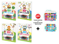 101+ Copy to Colour  Pink, Blue, Green and Yellow Edition with 10 wax crayons and 12 water colour sketch pen : Childrens Educat