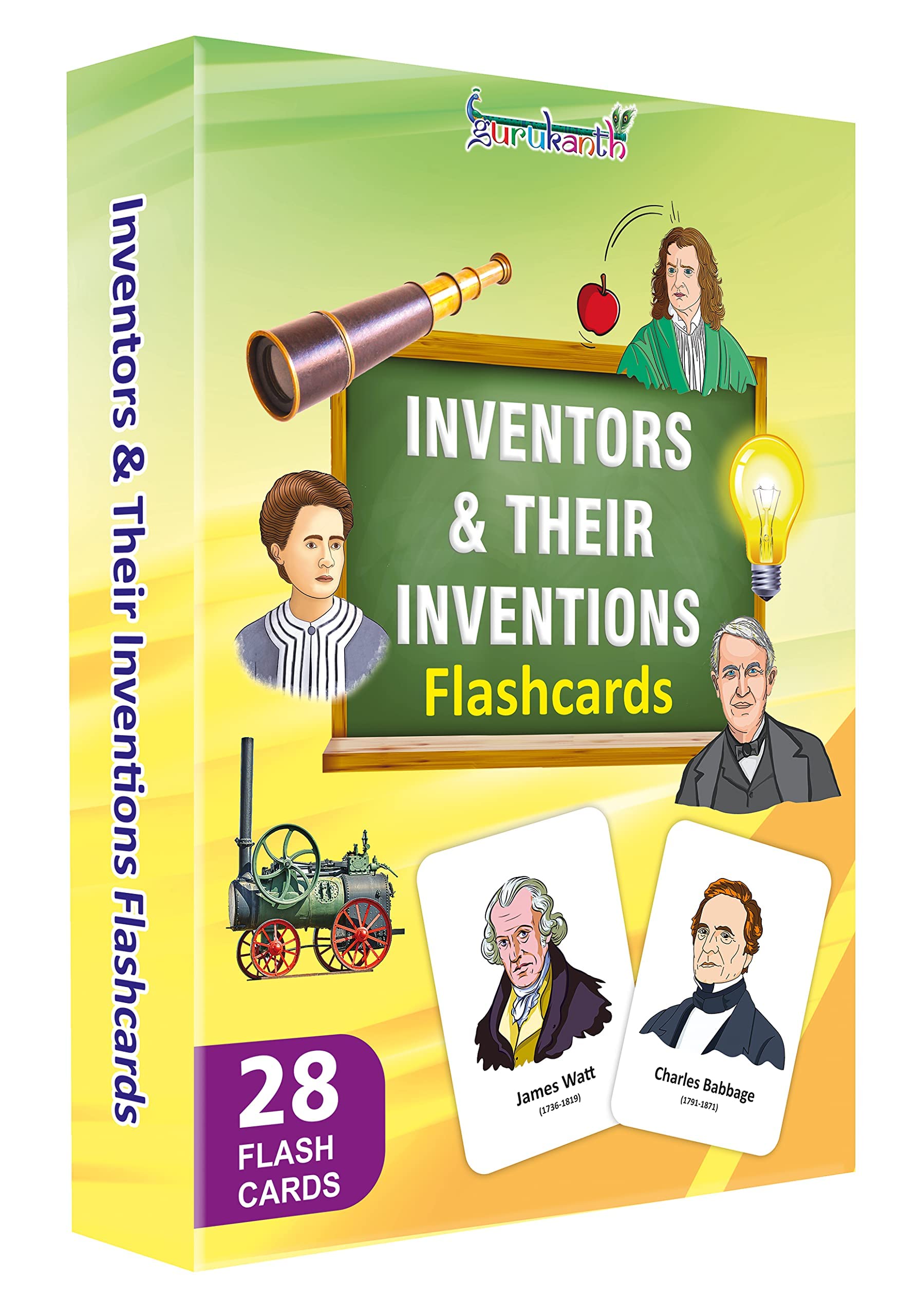 Inventors & Inventions Flash Cards For Kids