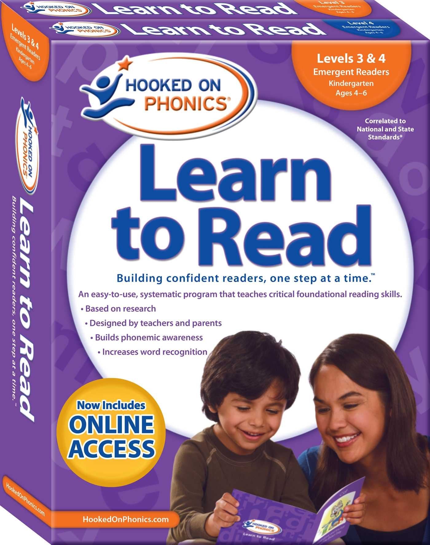 Hooked on Phonics Learn to Read  Levels 3&4 Complete: Emergent Readers (Kindergarten  Ages 46) (2) (Learn to Read Complete Set