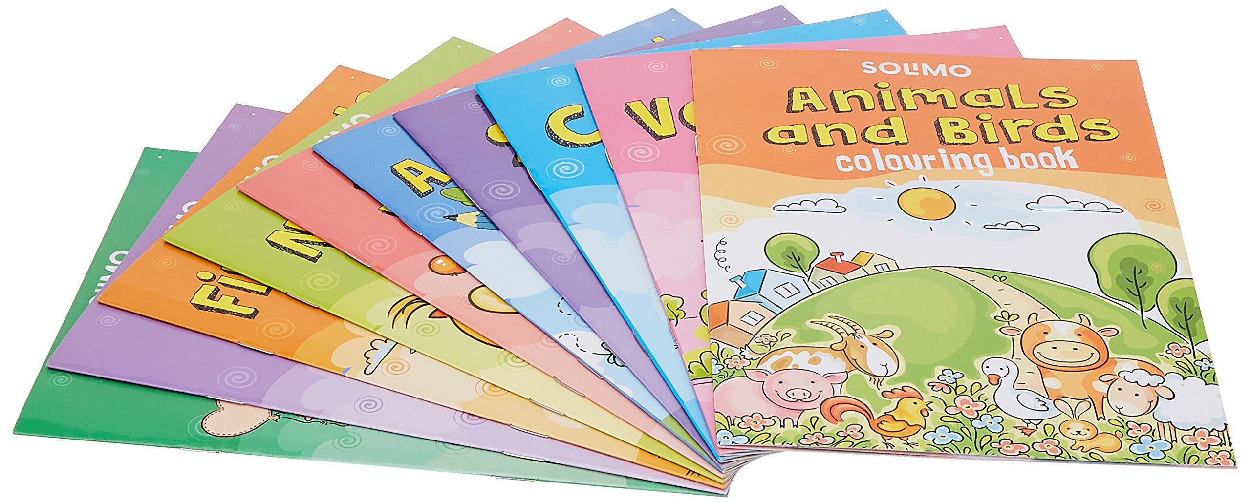 Amazon Brand  Solimo My First Colouring Box (Set Of 10)
