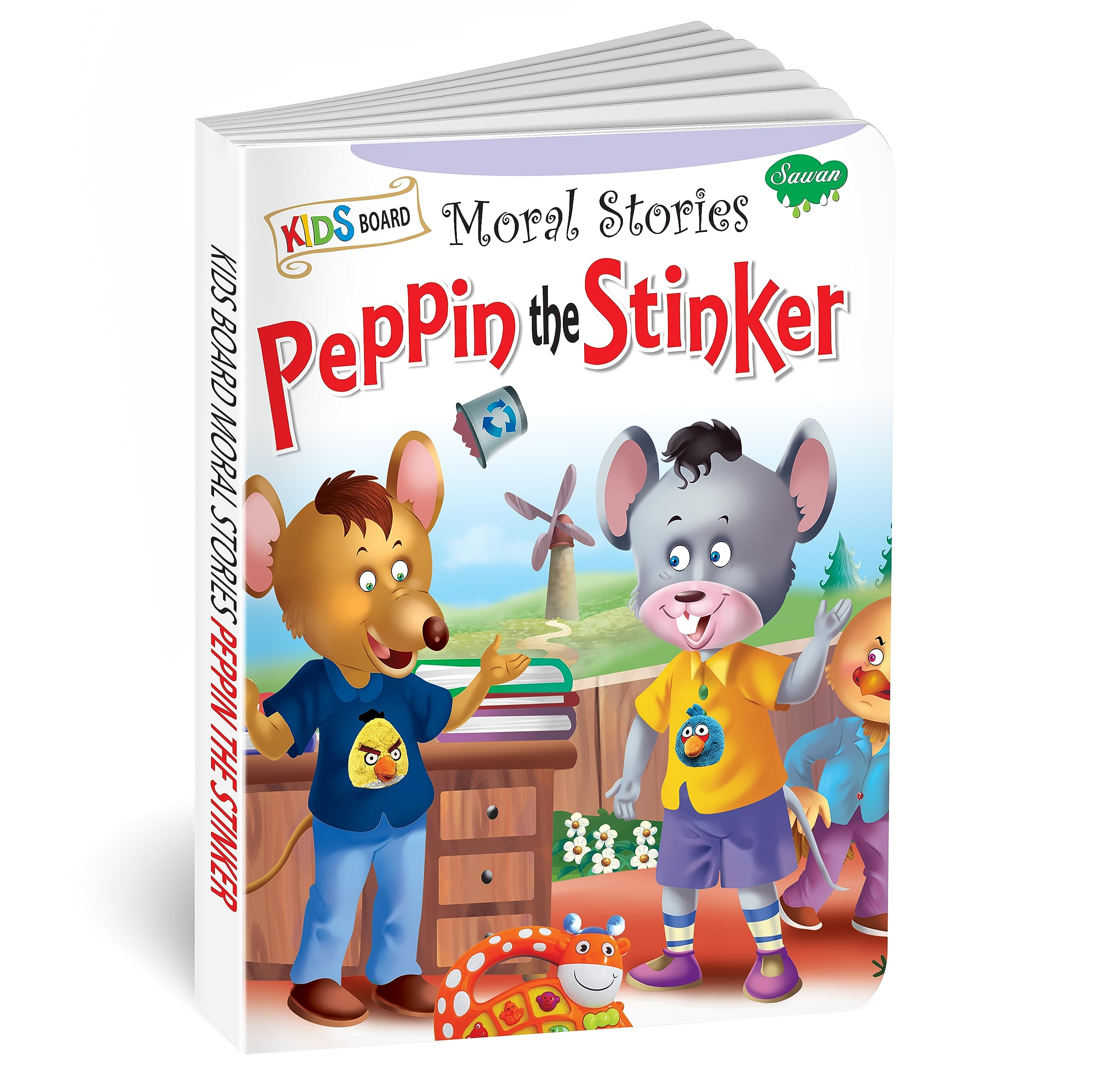 Peppin The Stinker | Kids Board Moral Story Book For Kids By Sawan