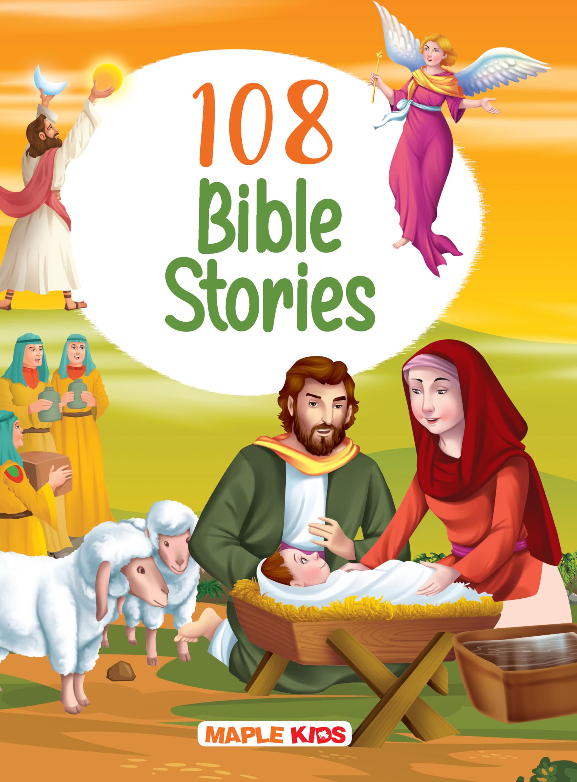 108 Bible Stories (Illustrated)  Story Book for Kids  English Stories for Children  Bedtime Stories  Moral Stories  Age 3+ 