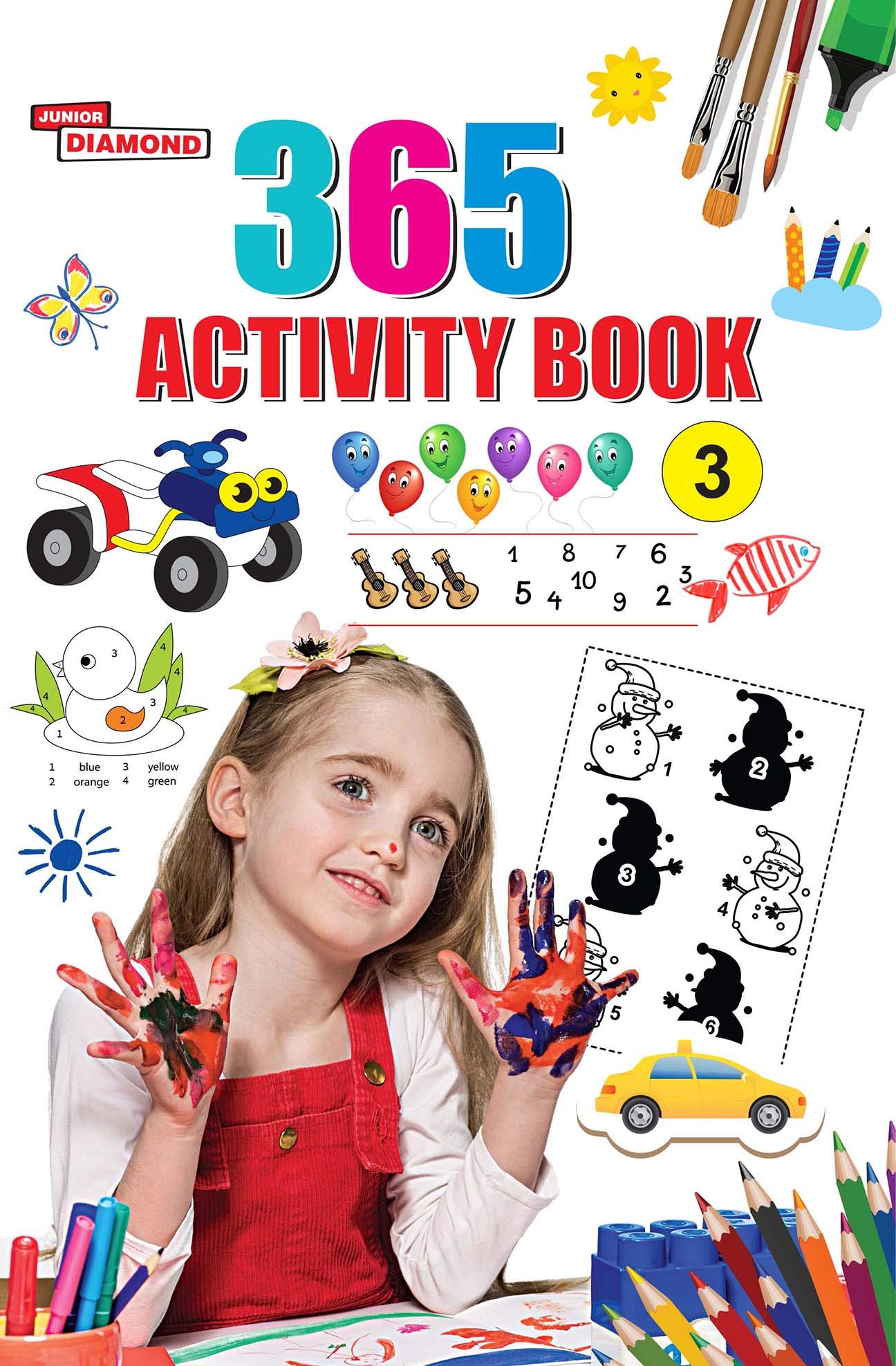 365 Activity Book C For Kids | Match The Pair, Find The Difference, Puzzles, Crosswords, Join The Dots , Colouring, Drawing And 