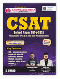 UPSC CSAT Paper 2 Solved Papers (2014  2024): Mandatory for UPSC & All other State PSC Examinations 2025 | Year Wise | Prelims 