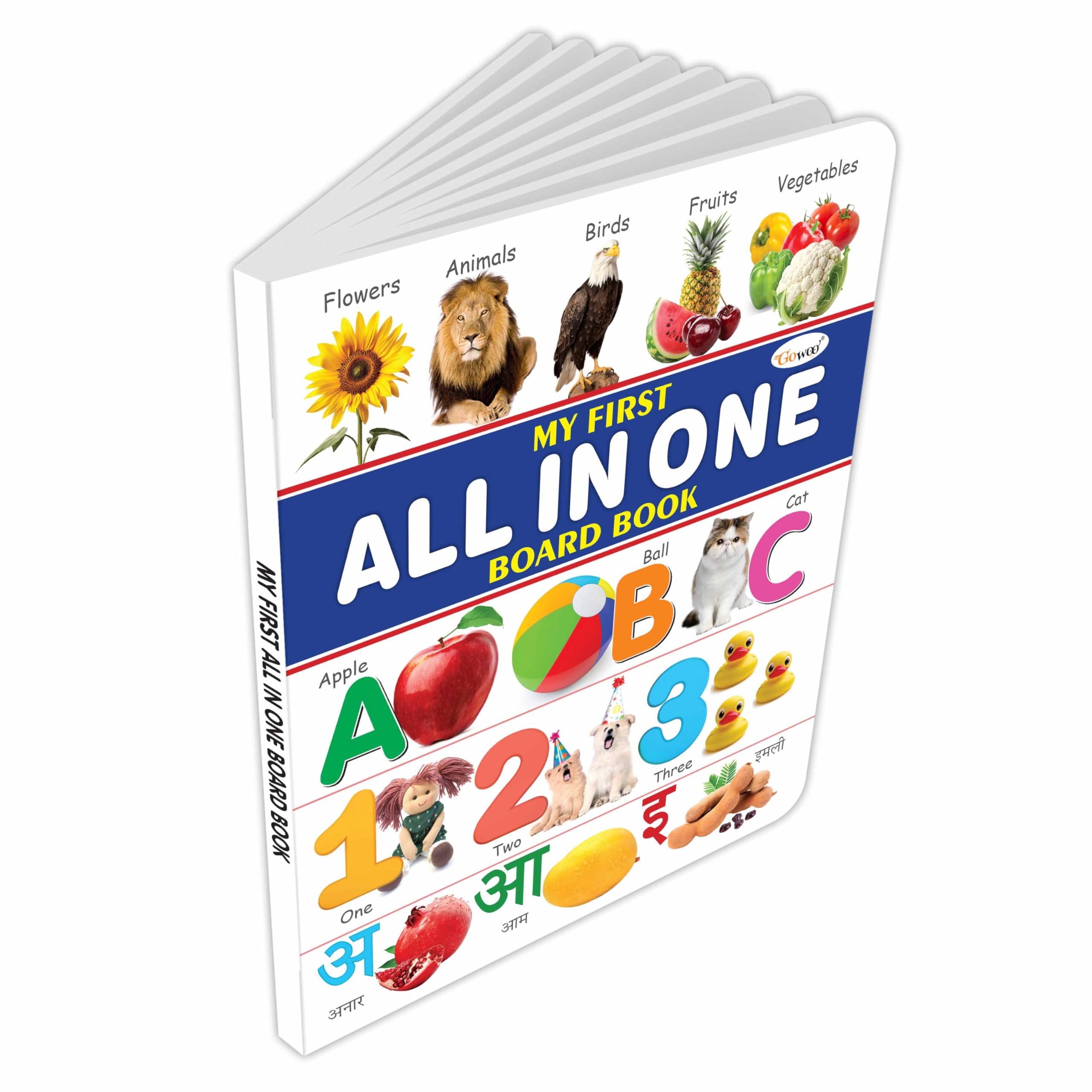 MY FIRST ALL IN ONE BOARD BOOK : Essential Board Book Of All In One, Early childhood learning books, birthday gifts for Children