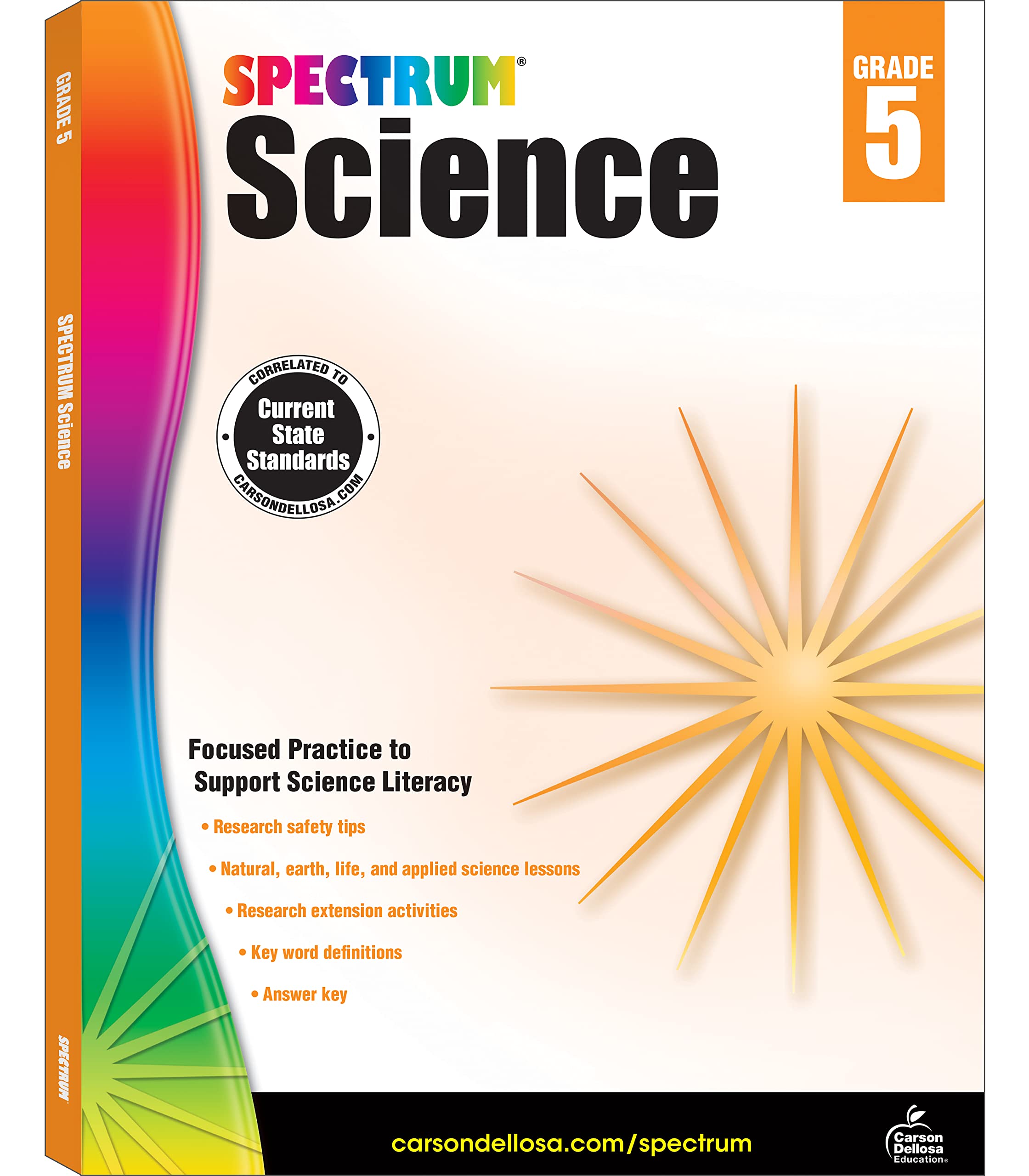 Spectrum Grade 5 Science Workbook, Natural, Earth, Life Sciences, and More With Scientific Research Activities and Safety Tips, 