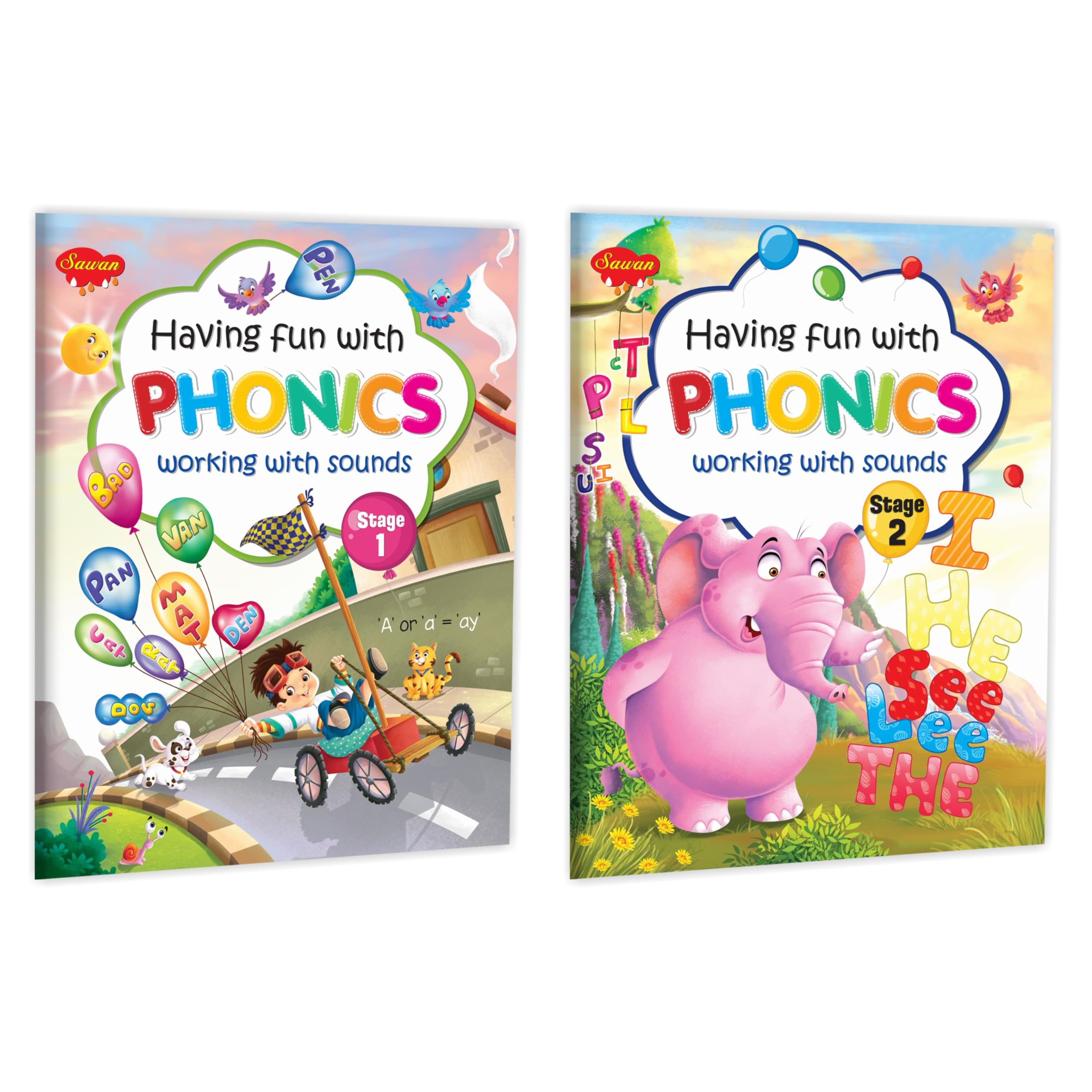 Sawan Having Fun With Phonics Stage 1 And Stage 2 | Pack Of 2 Books