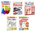 Picture Book Collection For Early Learning (Set Of 5)  My First Book Of Shapes, My First Book Of Body Parts, My First Book Of H