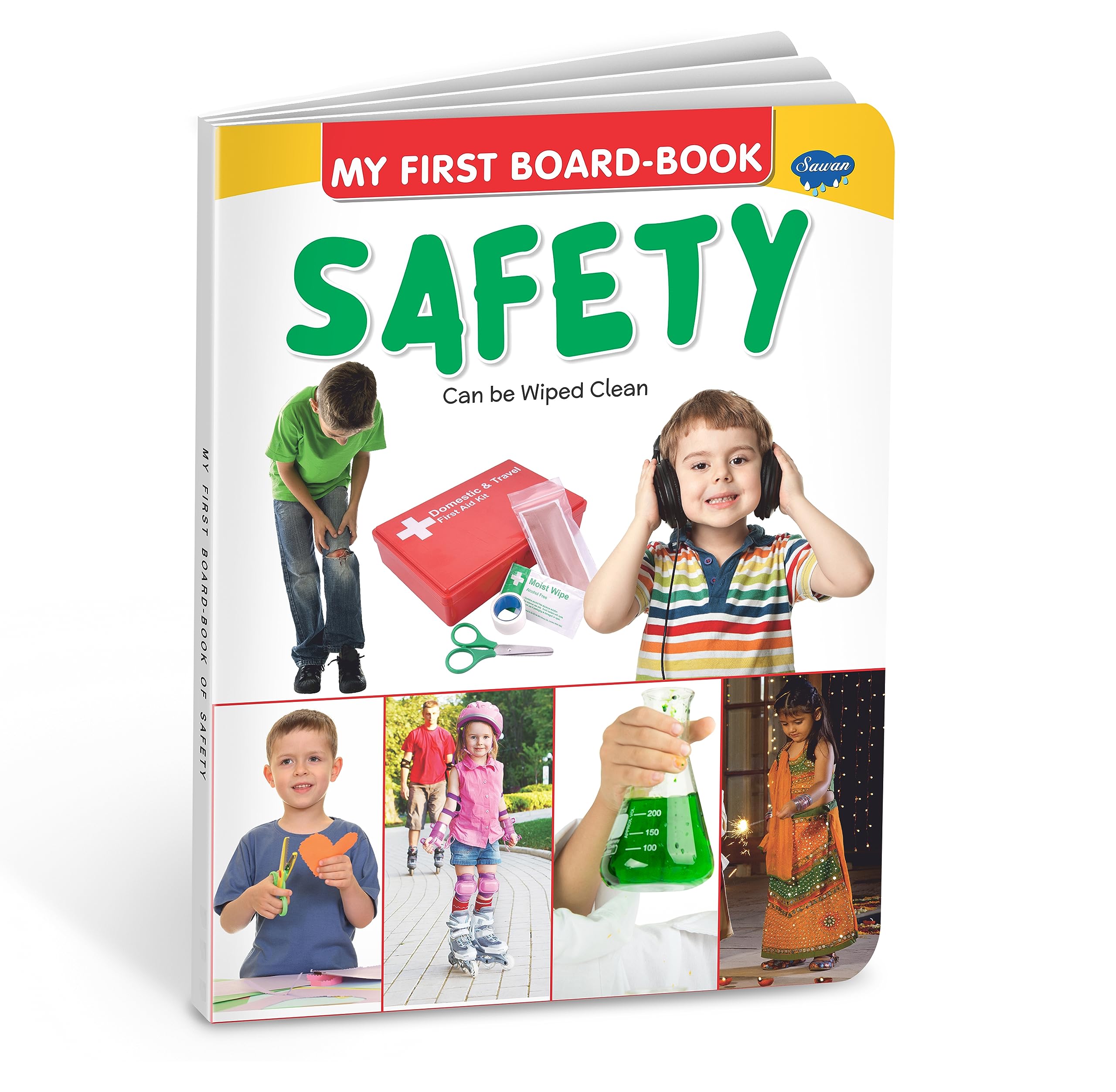 My First Board Books Safety | Big Size Board Book For Kids By Sawan
